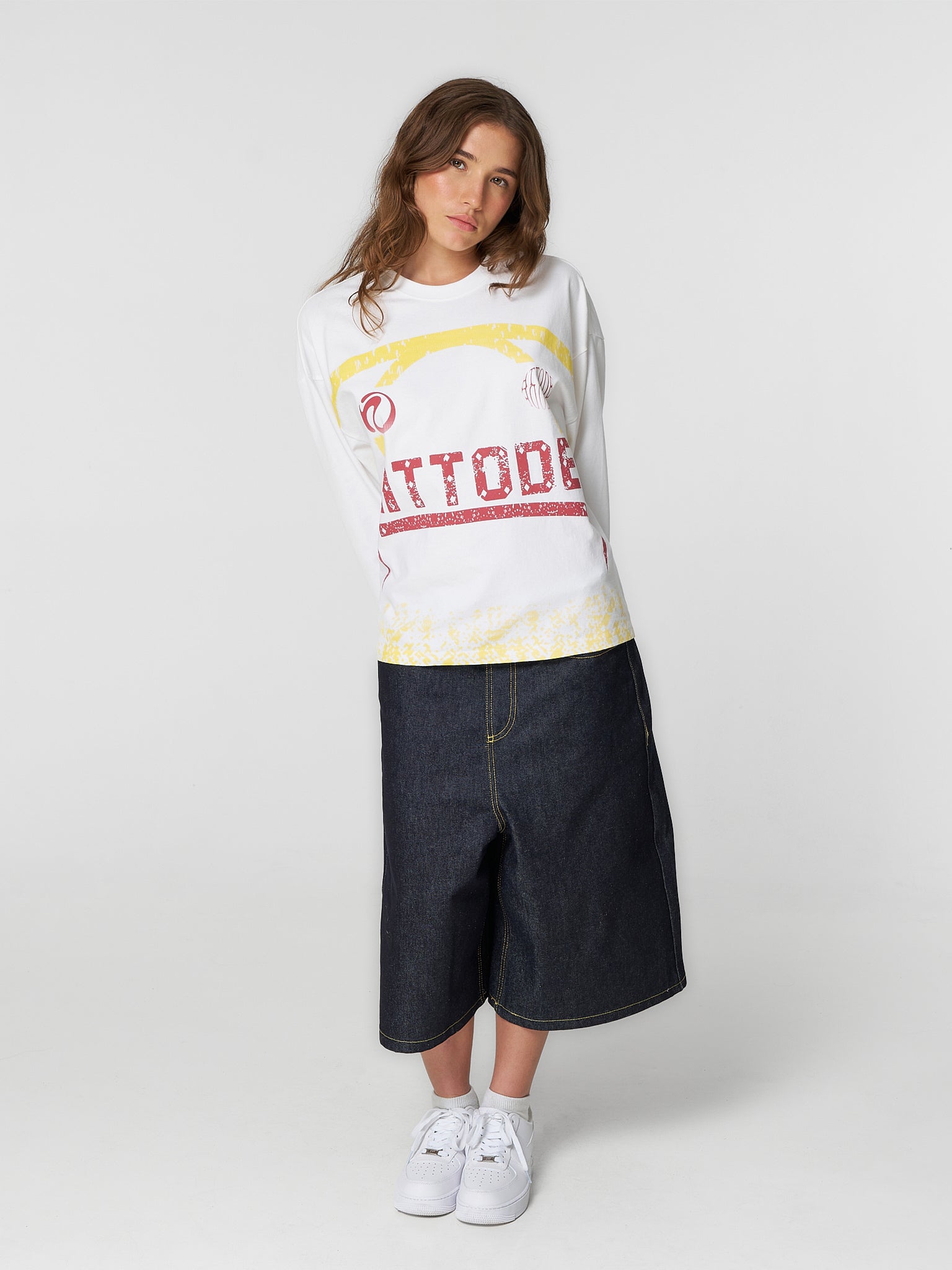 Gradient Long Sleeve White