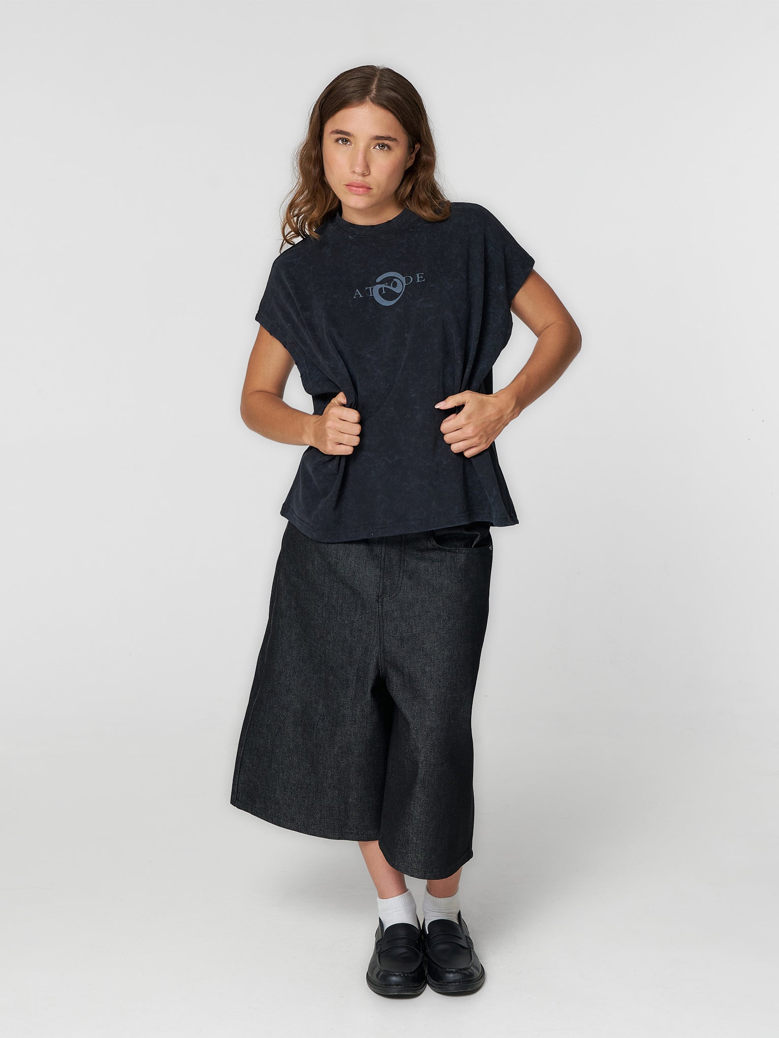 Cut Off T-Shirt Washed Black