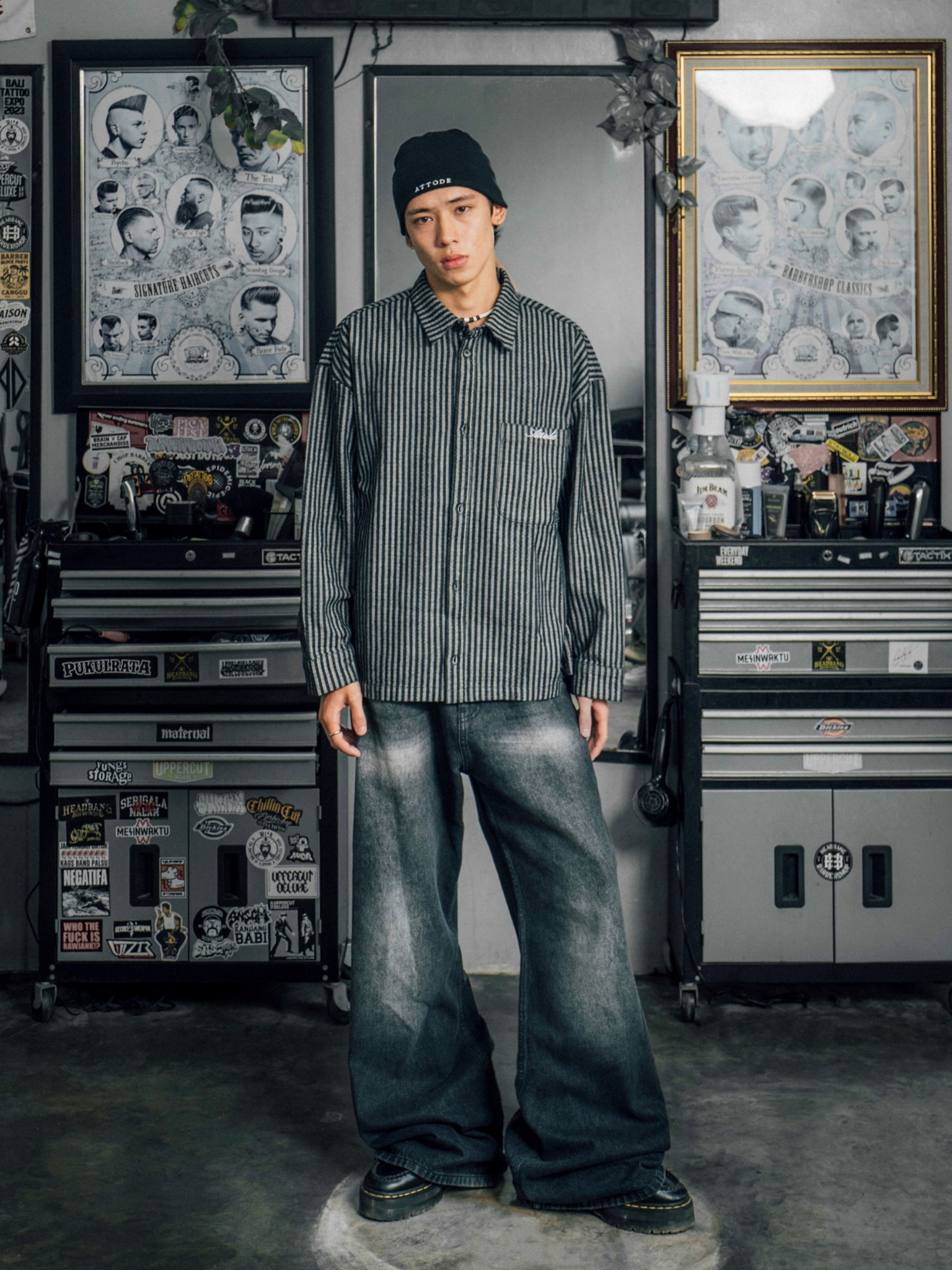 Hickory Denim Shirt Black