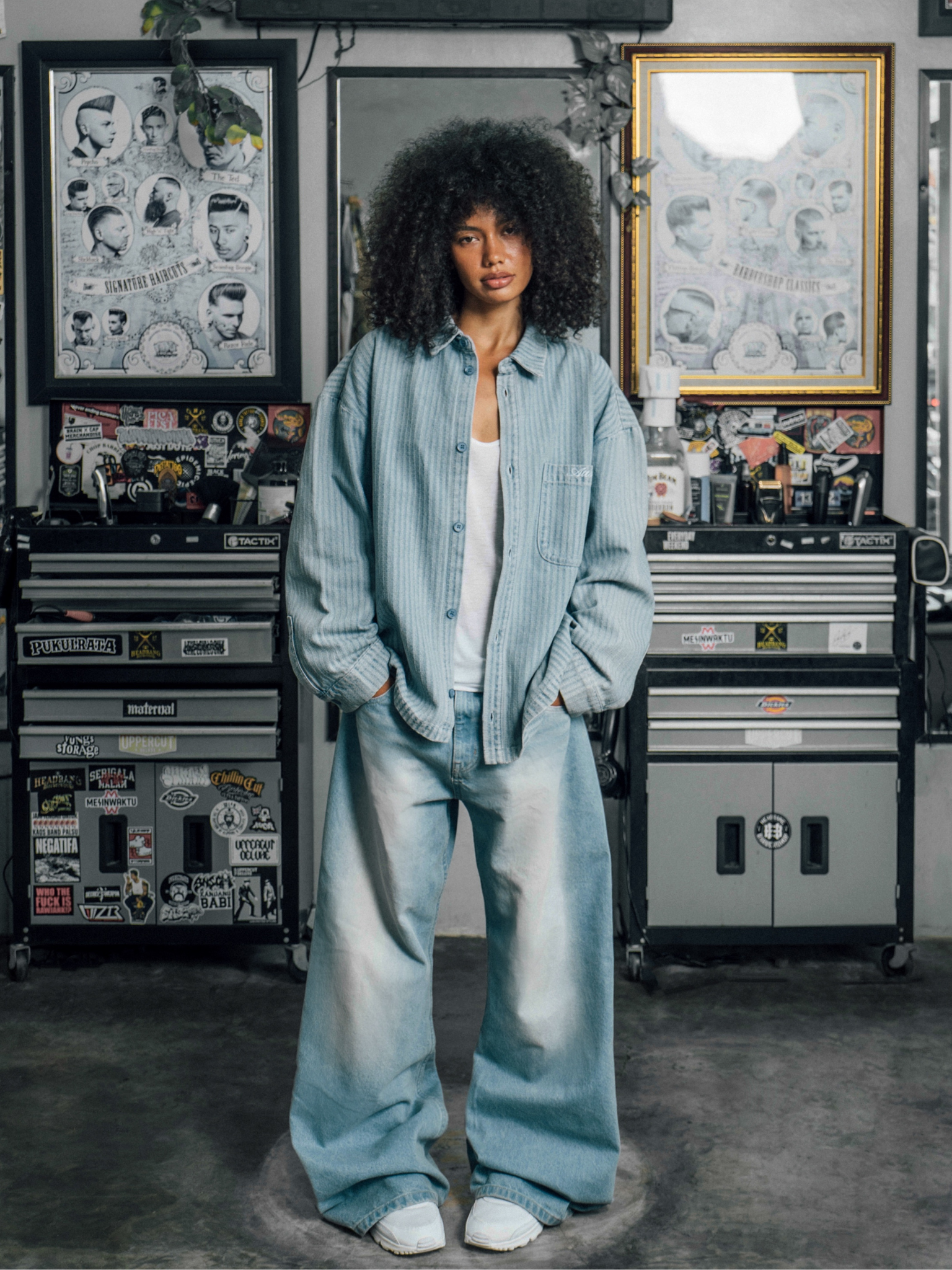 Hickory Denim Shirt Blue