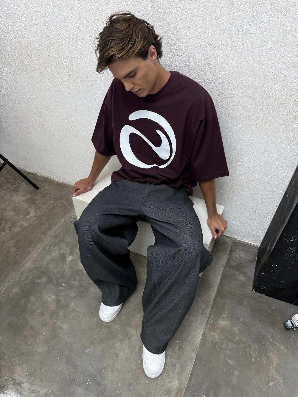 Raw Denim Jeans Grey