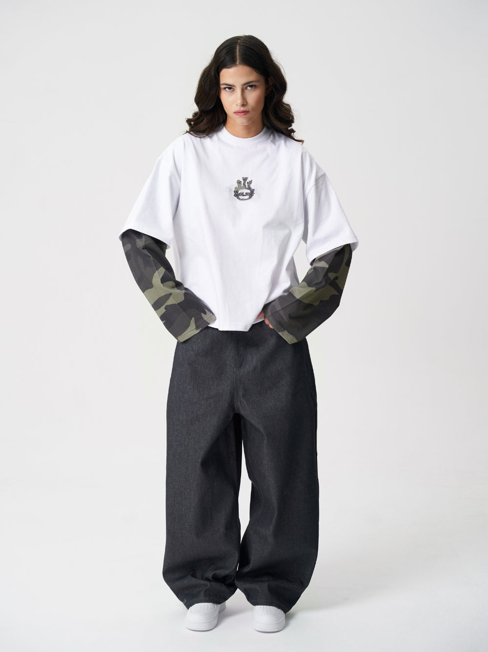 Layered Long Sleeve Camo