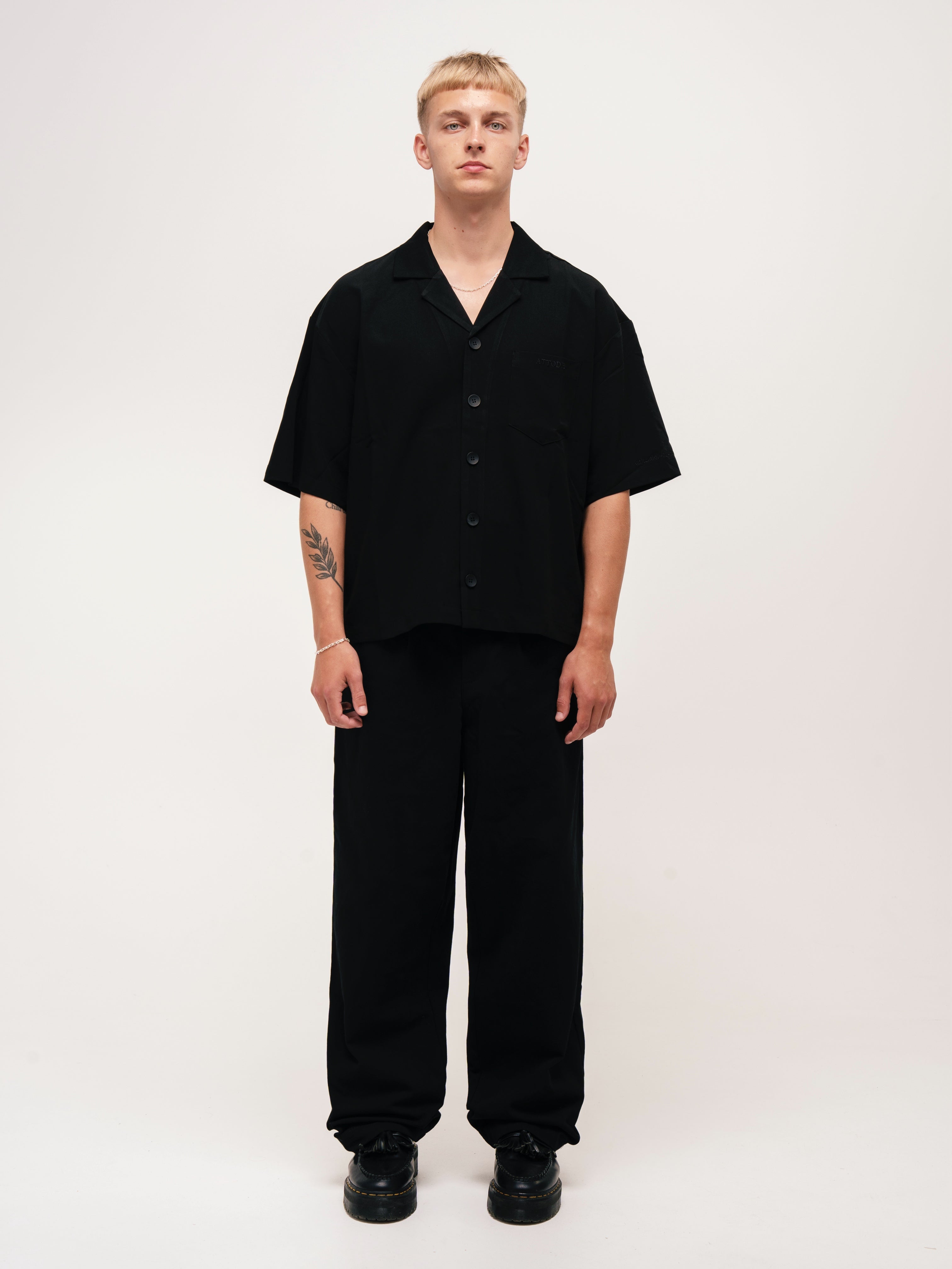 BOXY SHIRT BLACK - ATTODE