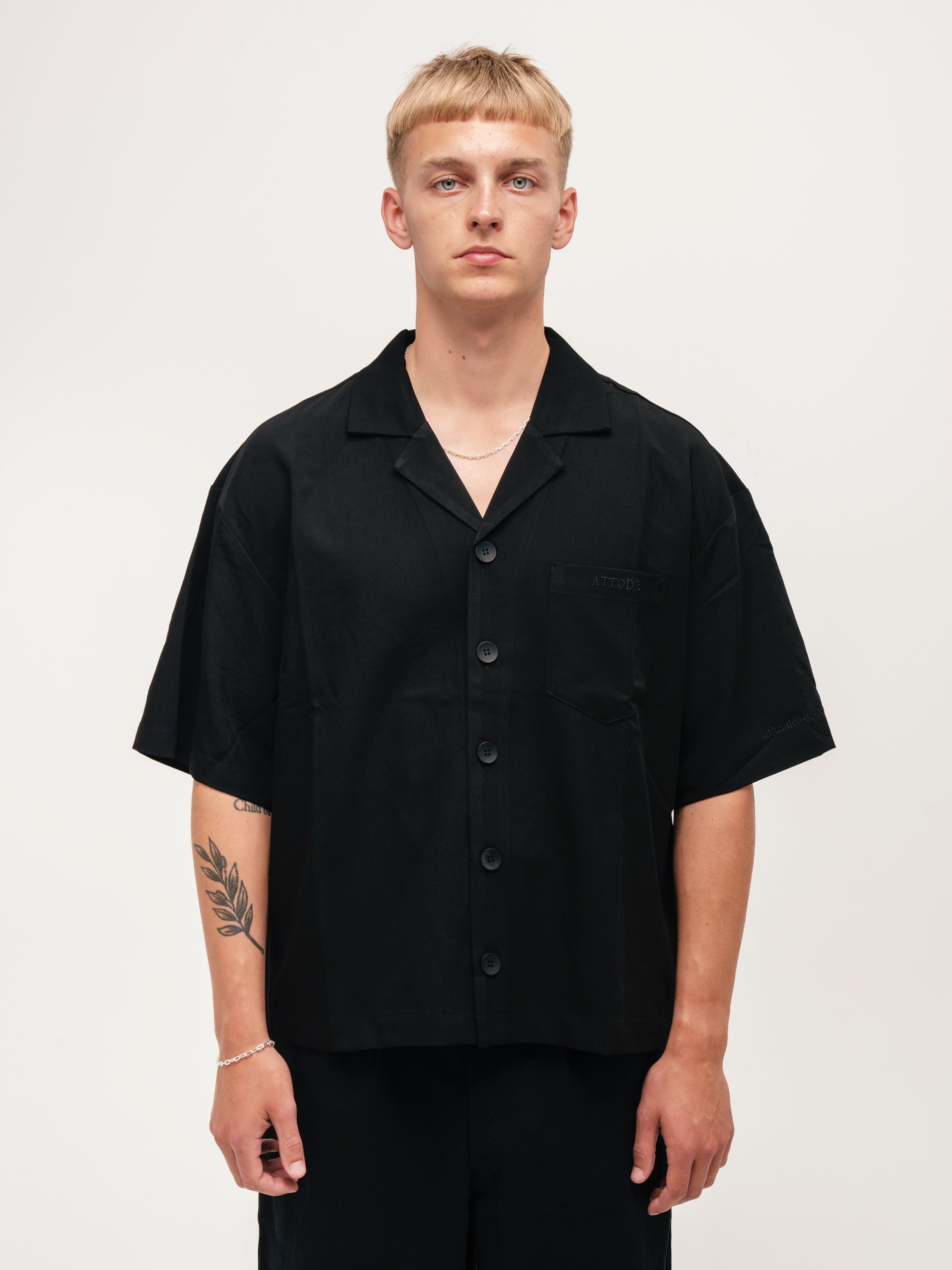BOXY SHIRT BLACK - ATTODE