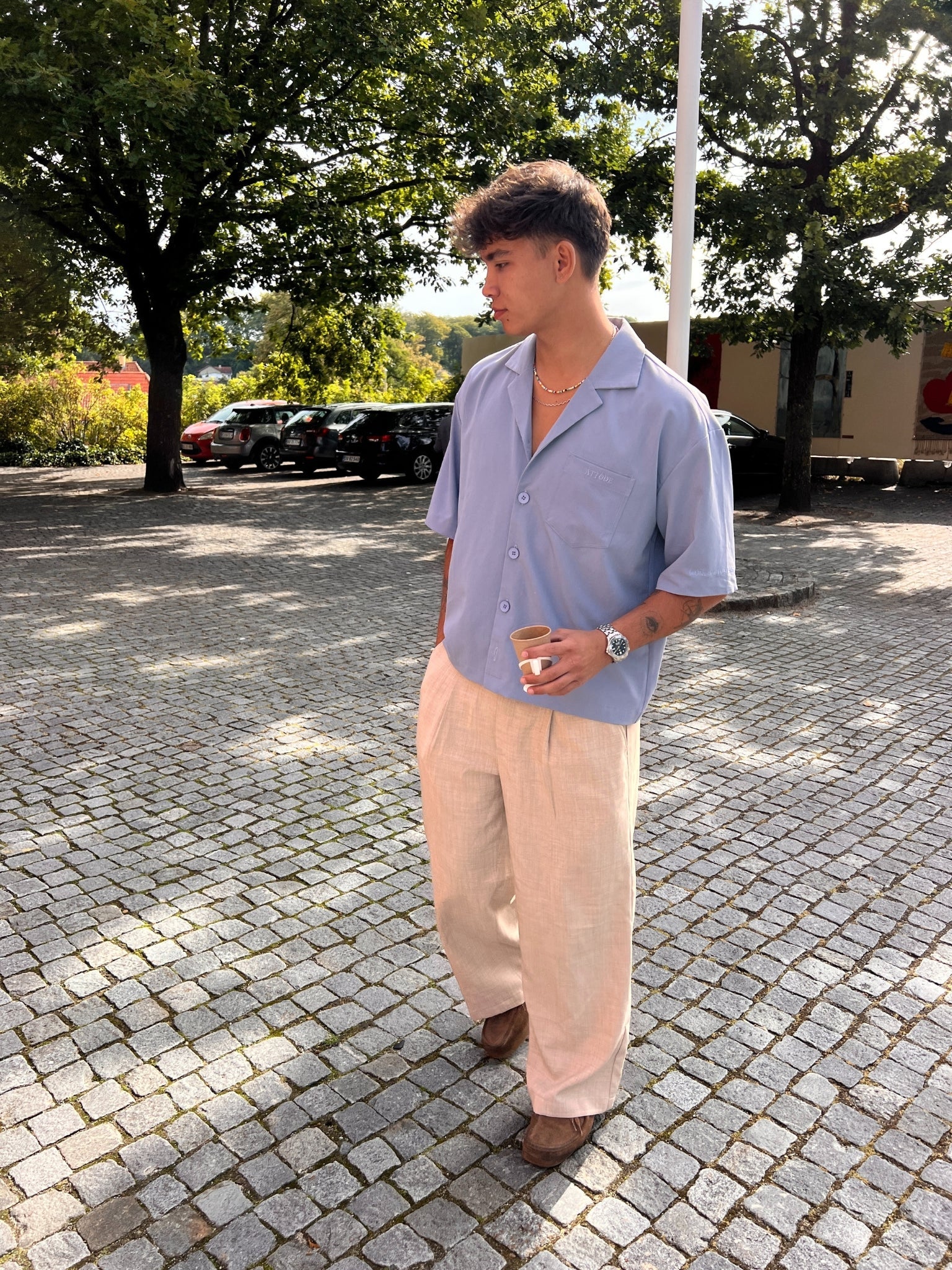 BOXY SHIRT BLUE - ATTODE