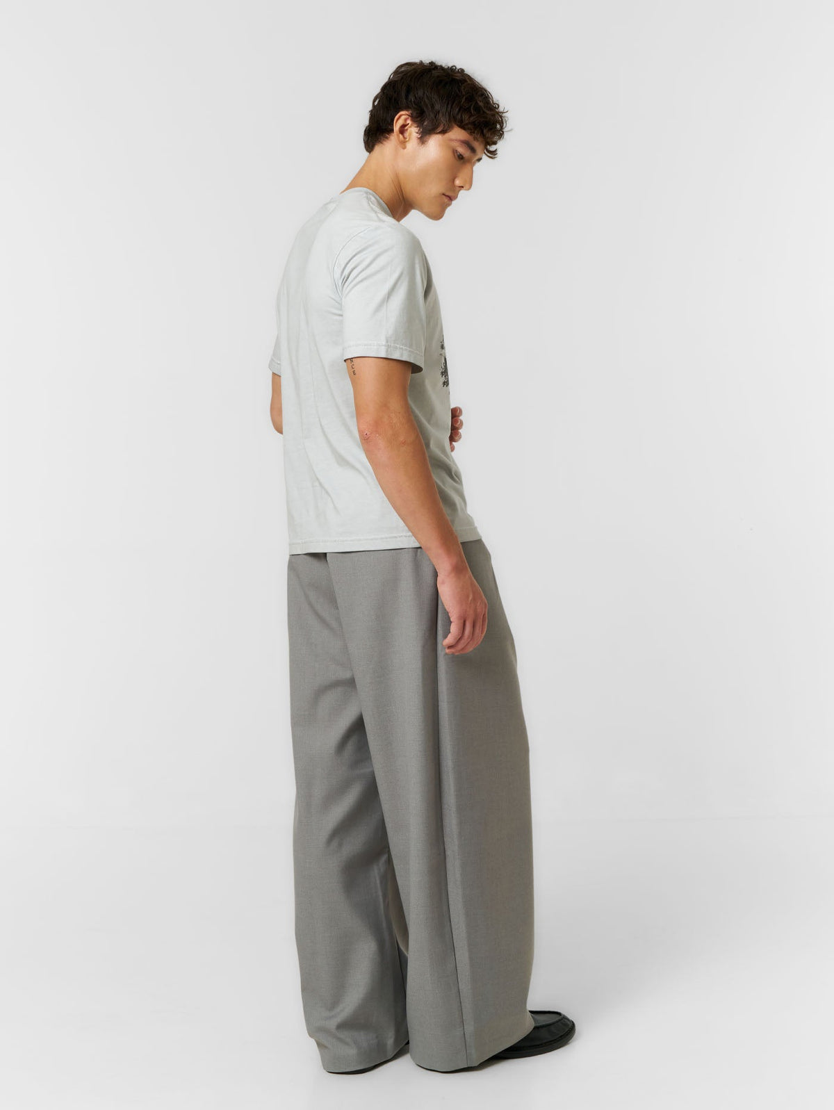 Fitted Vintage T-shirt Washed Stone - ATTODE