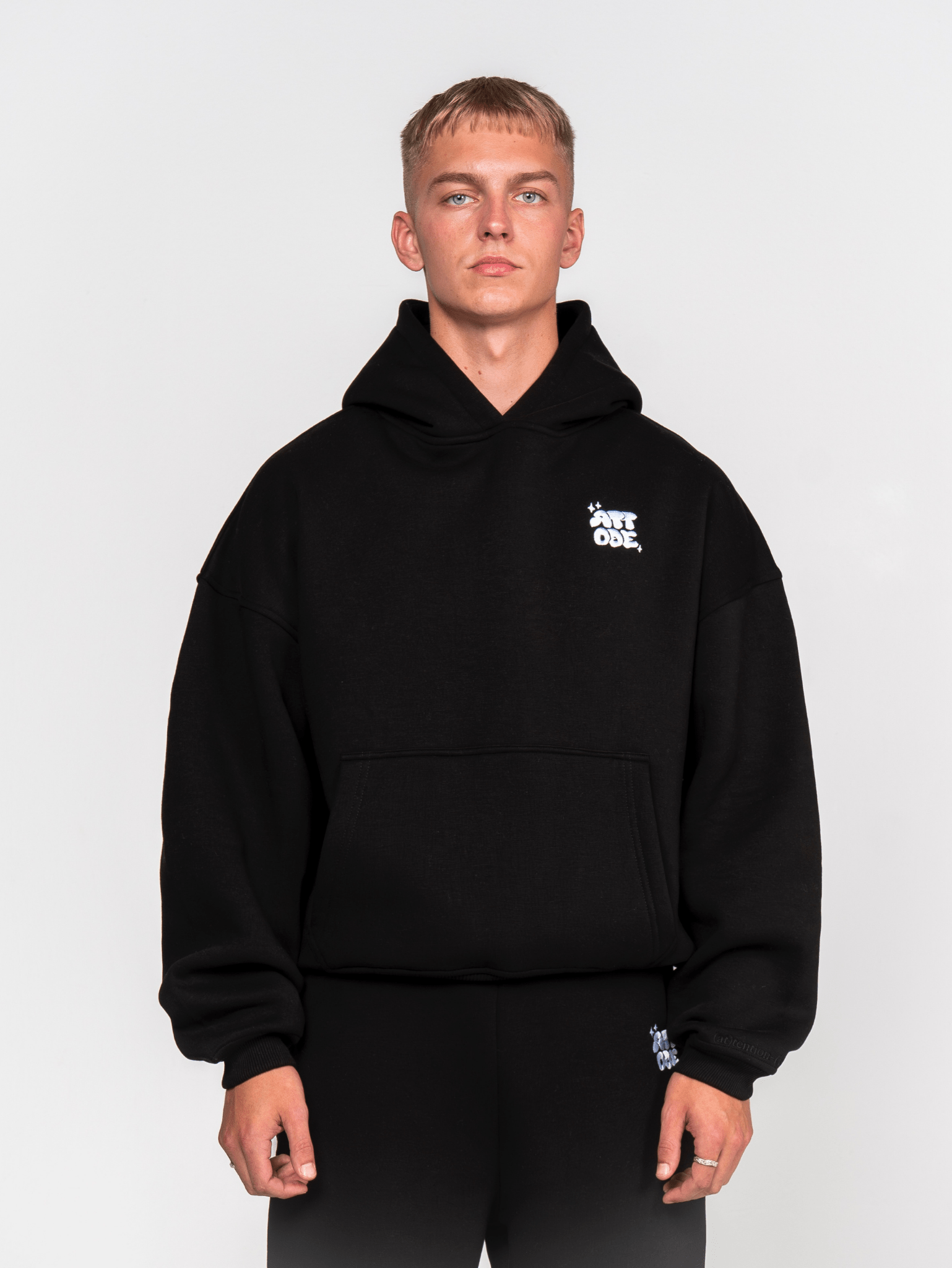 Fluff Hoodie Black - ATTODE