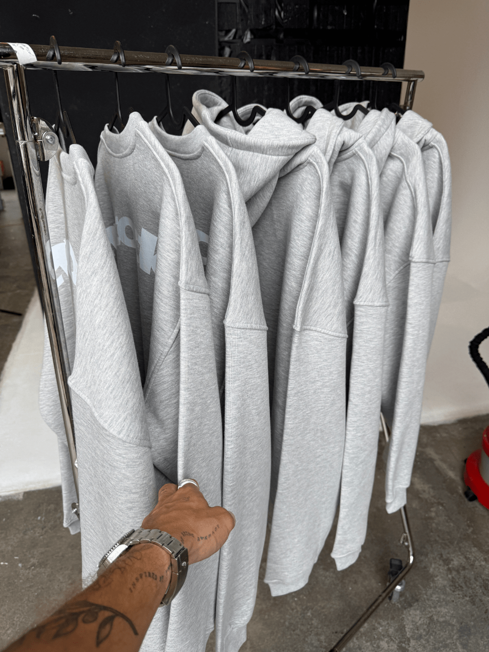 Fluff Sweatshirt Grey Marl - ATTODE