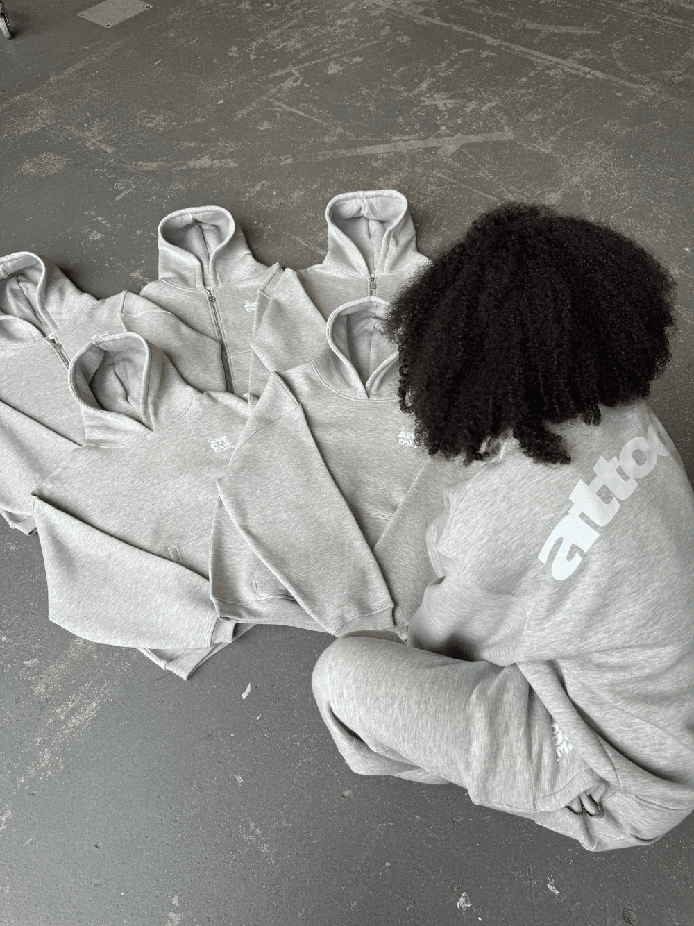 Fluff Sweatshirt Grey Marl - ATTODE