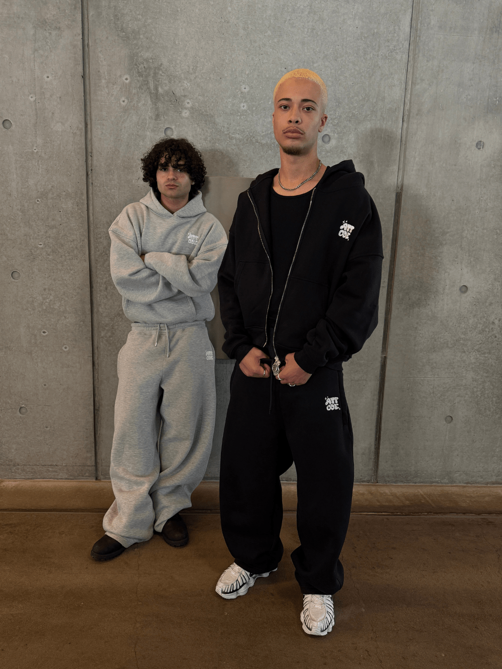 Fluff Zip Hoodie Black - ATTODE