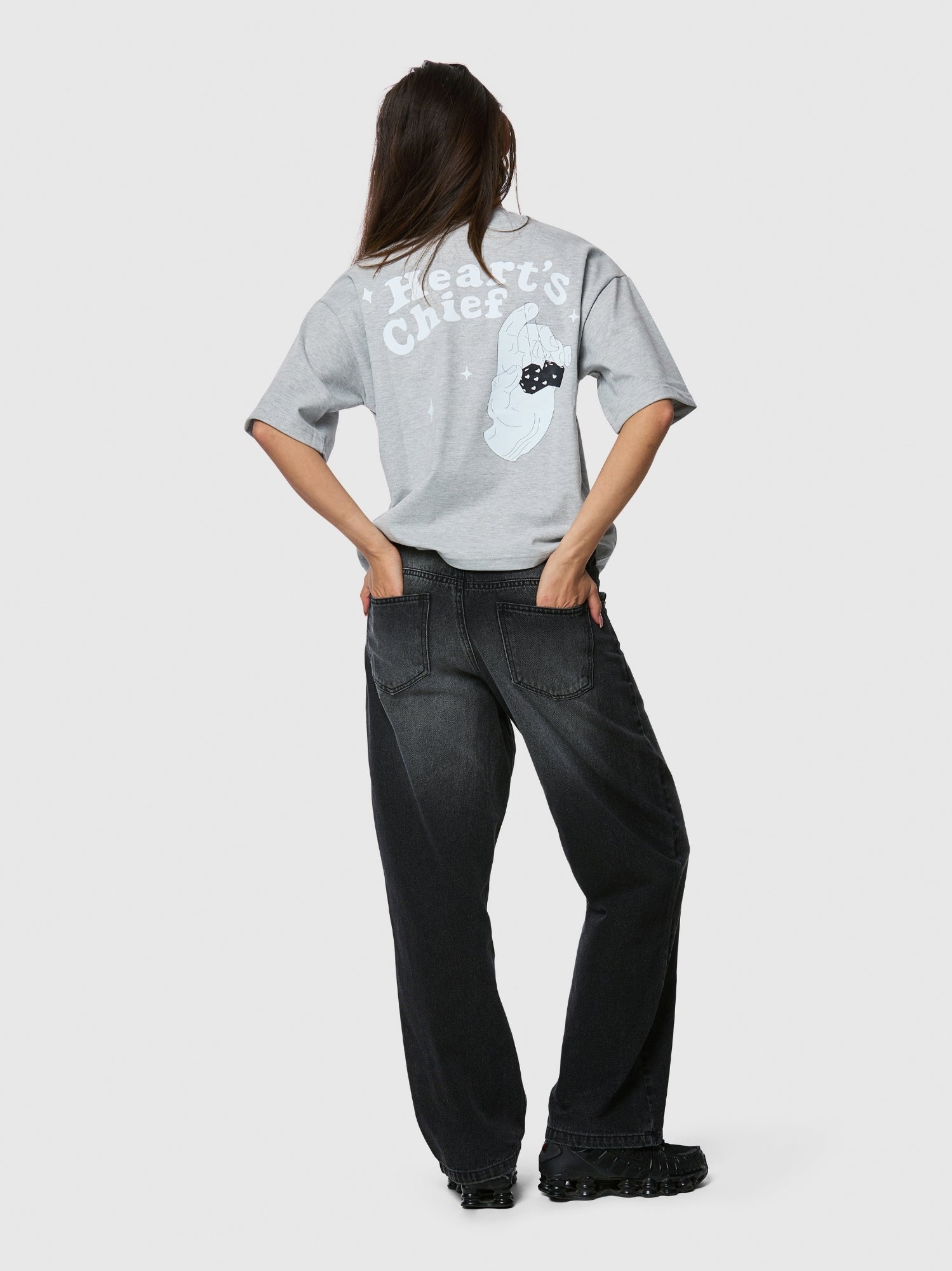 Hearts Chief T-shirt Grey Marl - ATTODE