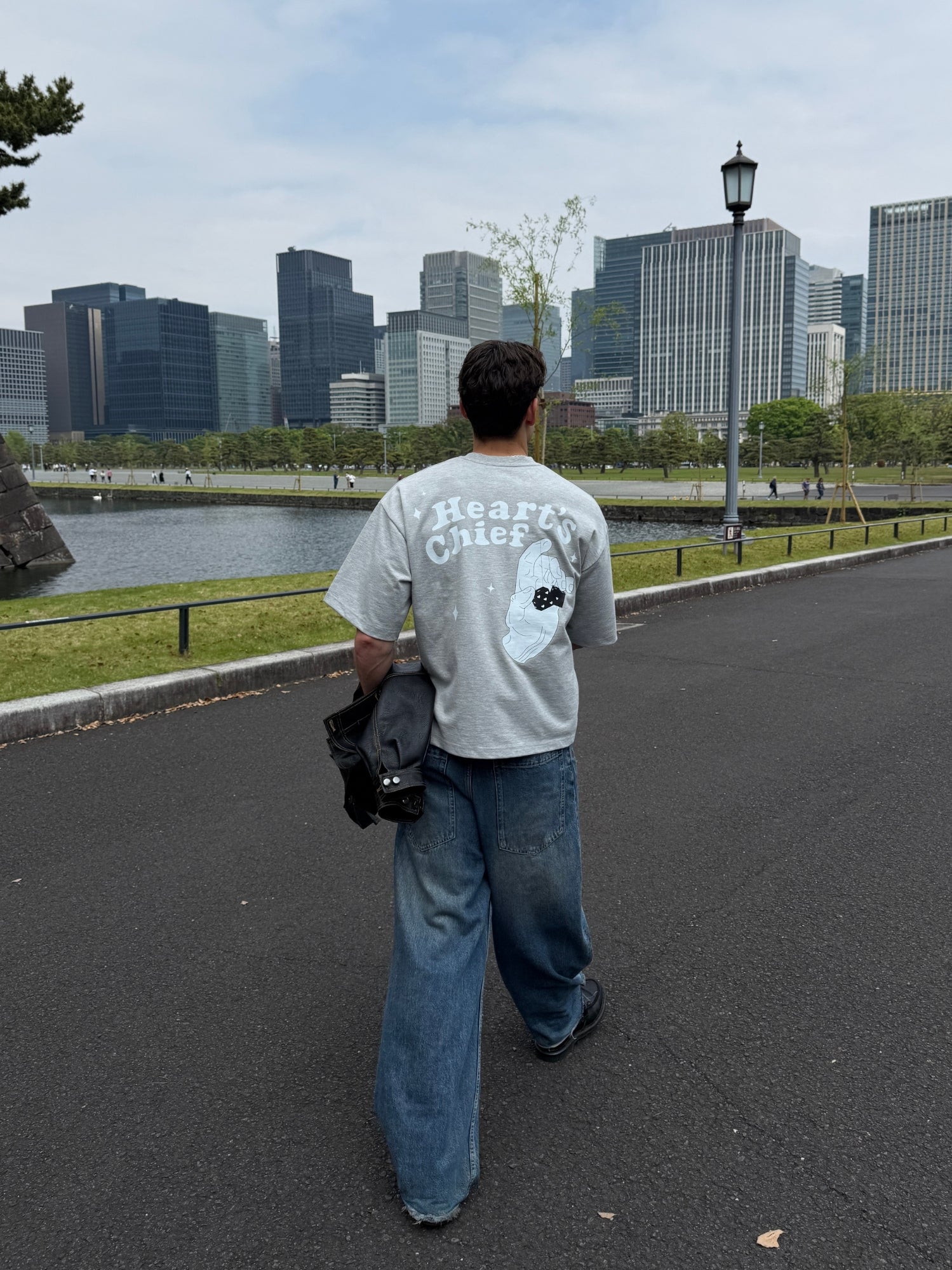 Hearts Chief T-shirt Grey Marl - ATTODE