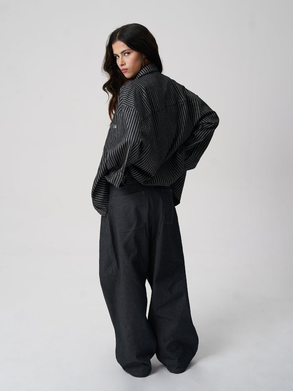Hickory Denim Shirt Black - ATTODE