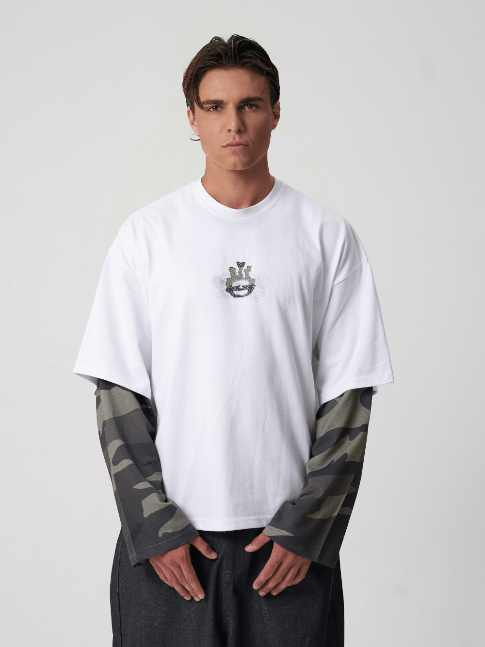 Layered Long Sleeve Camo - ATTODE