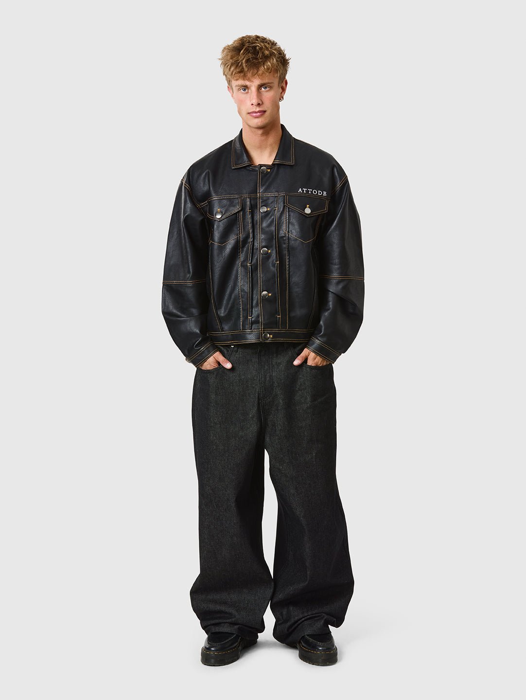 Leather Jacket Black - ATTODE