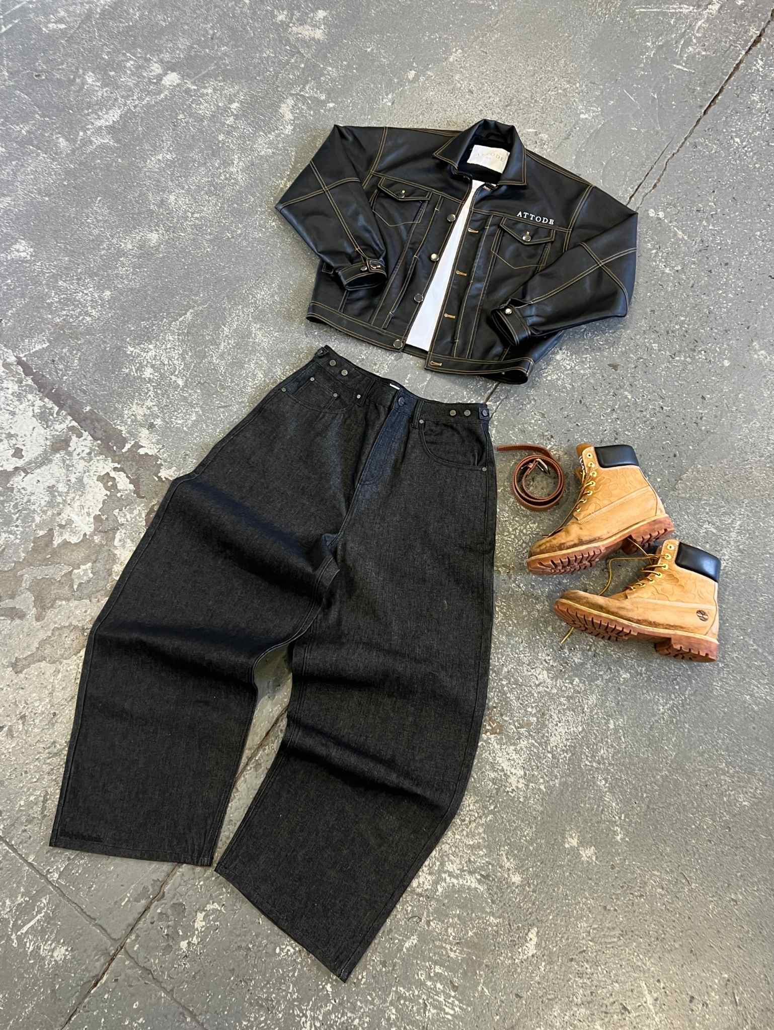 Leather Jacket Black - ATTODE