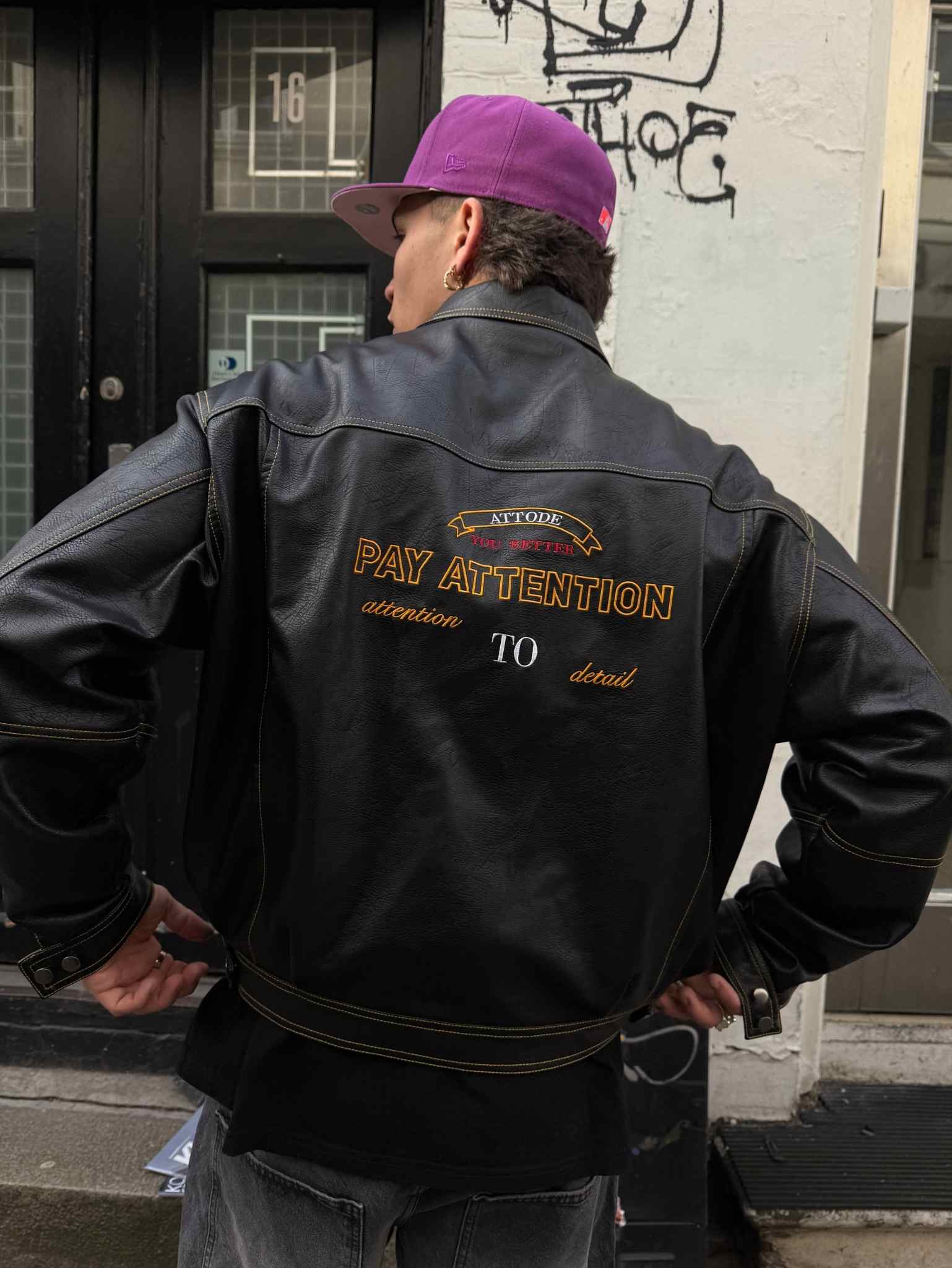 Leather Jacket Black - ATTODE