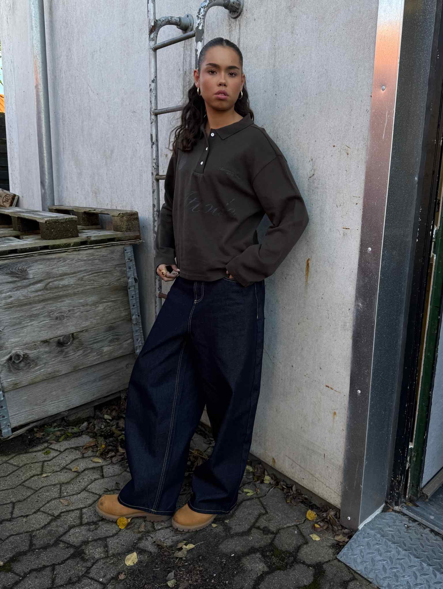 LS Polo Shirt Brown - ATTODE