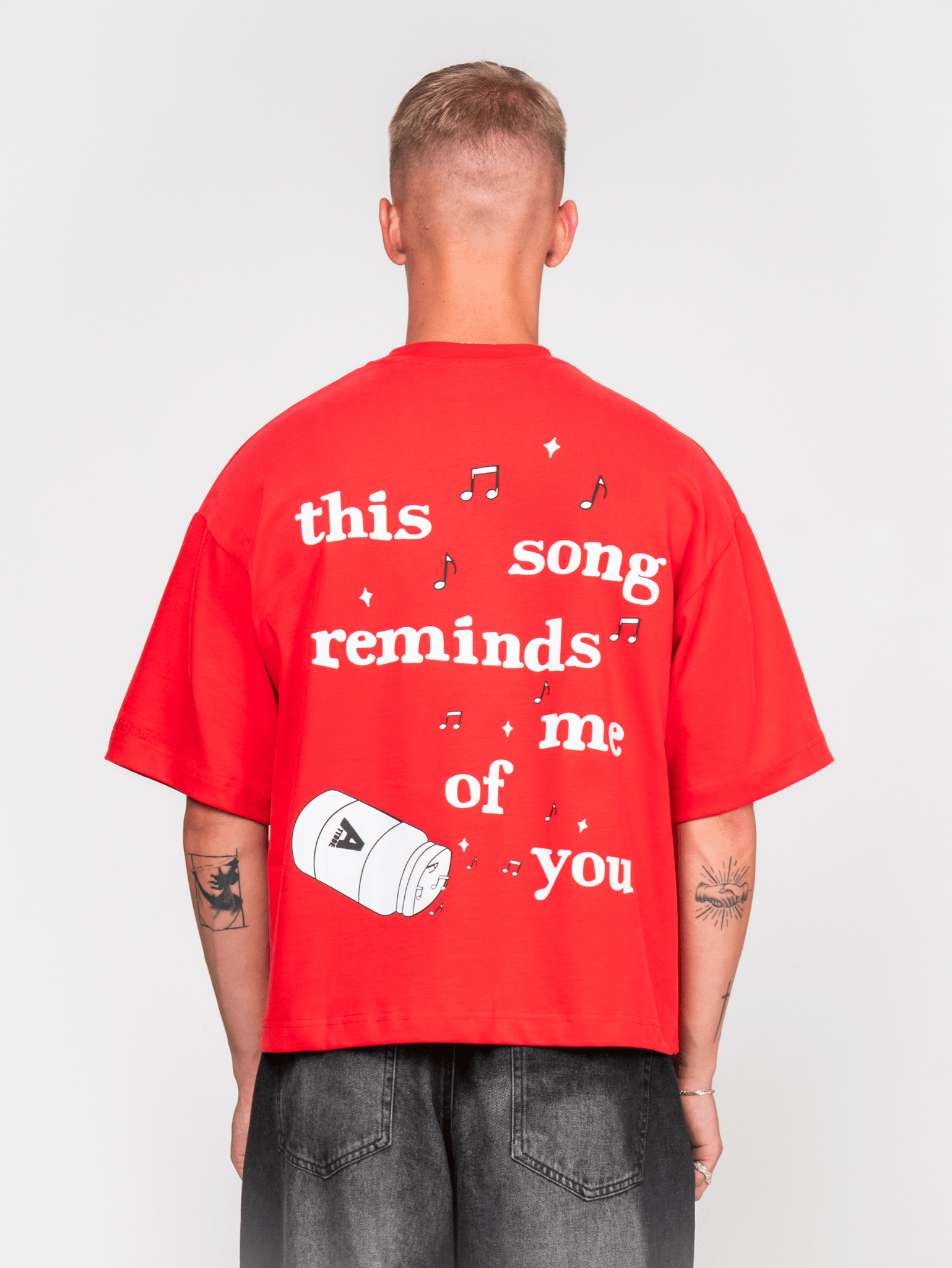 Notes T-shirt Red - ATTODE