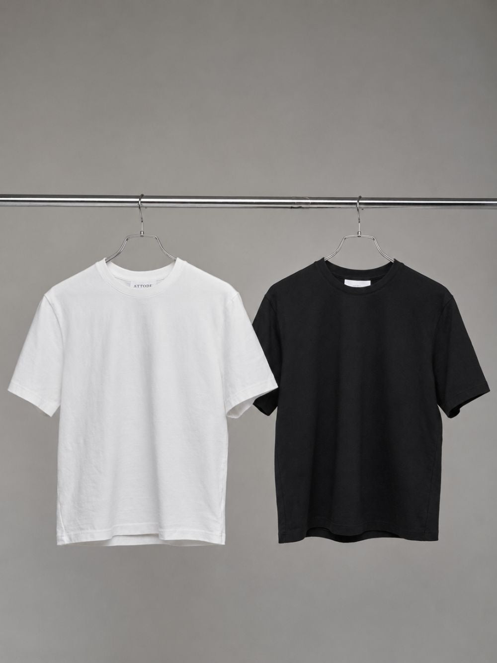 Plain Boxy T-shirt Black - ATTODE
