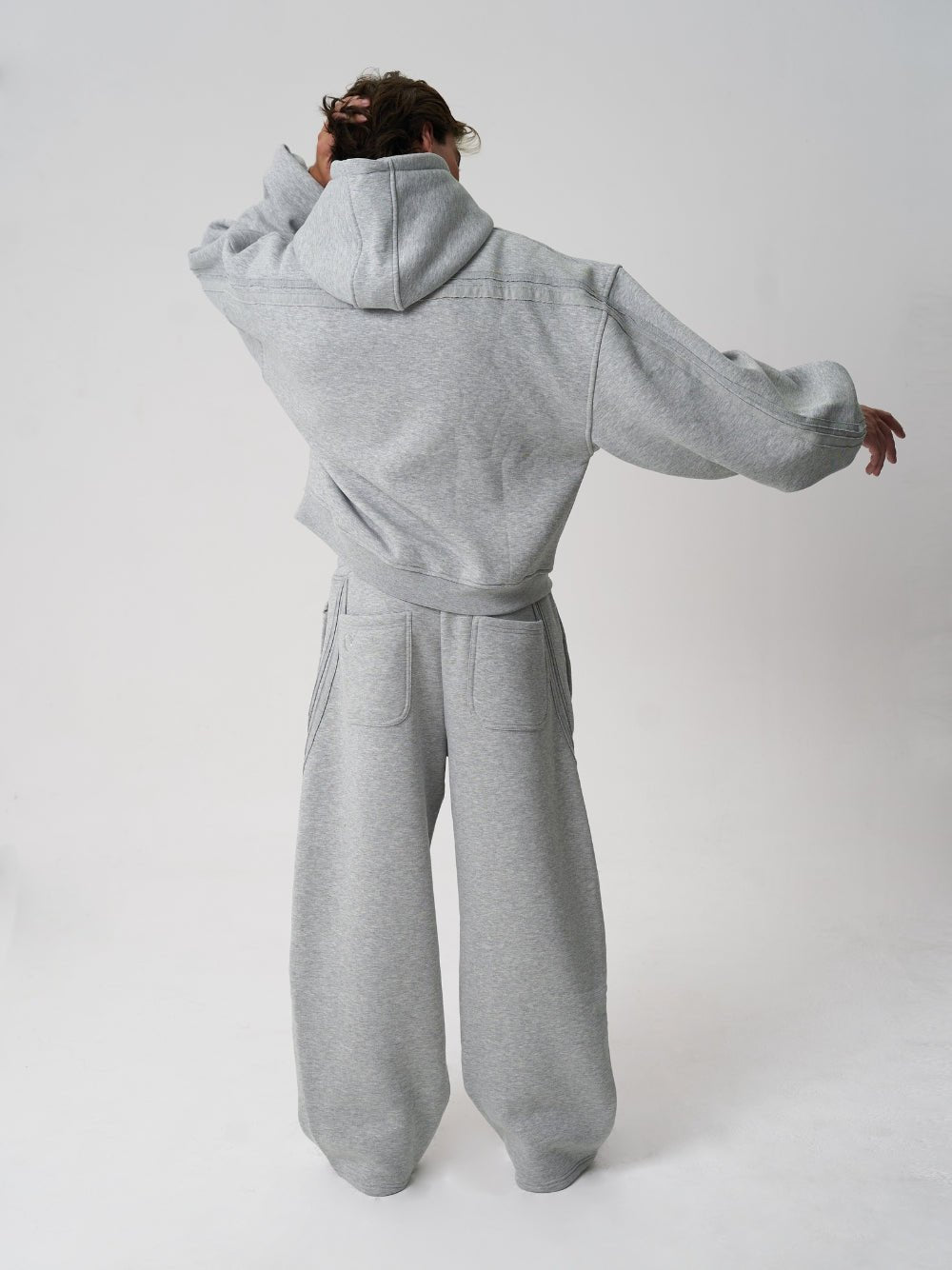 Rail Sweatpants Grey Marl - ATTODE