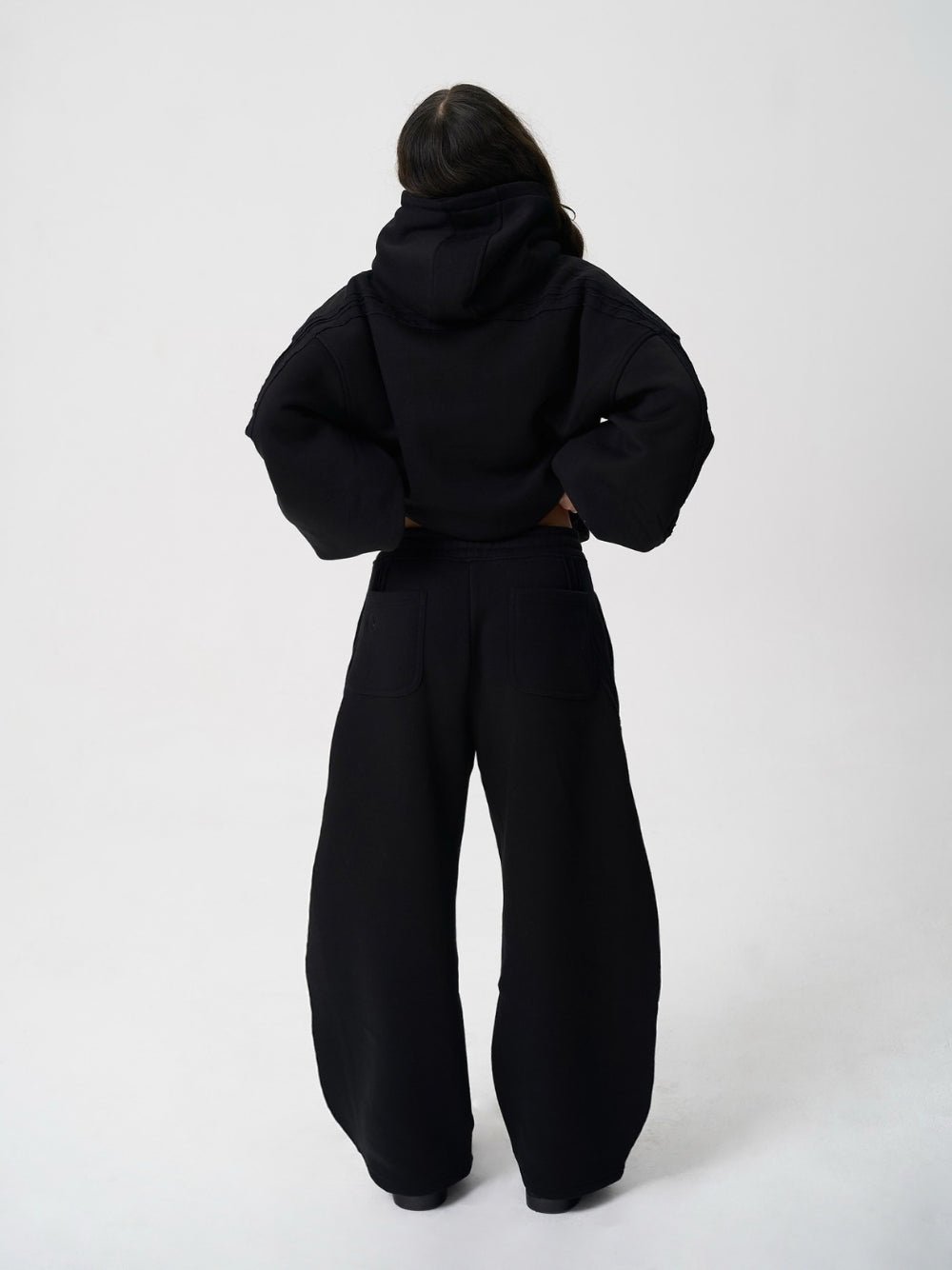 Rail Zip Hoodie Black - ATTODE