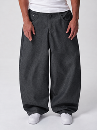 Raw Denim Jeans Grey