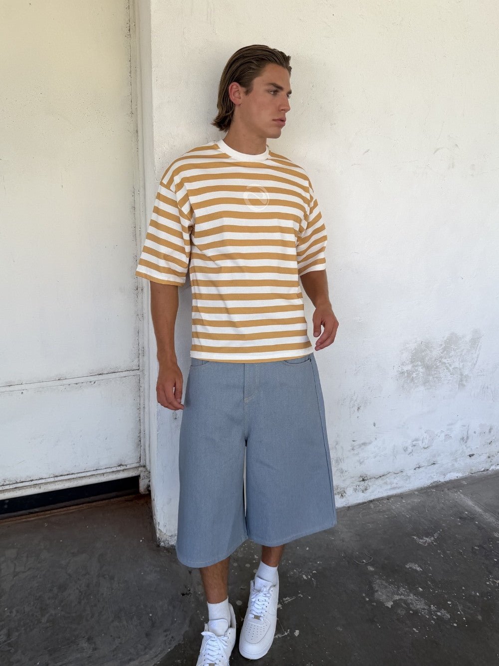 Raw Denim Shorts Light Blue - ATTODE