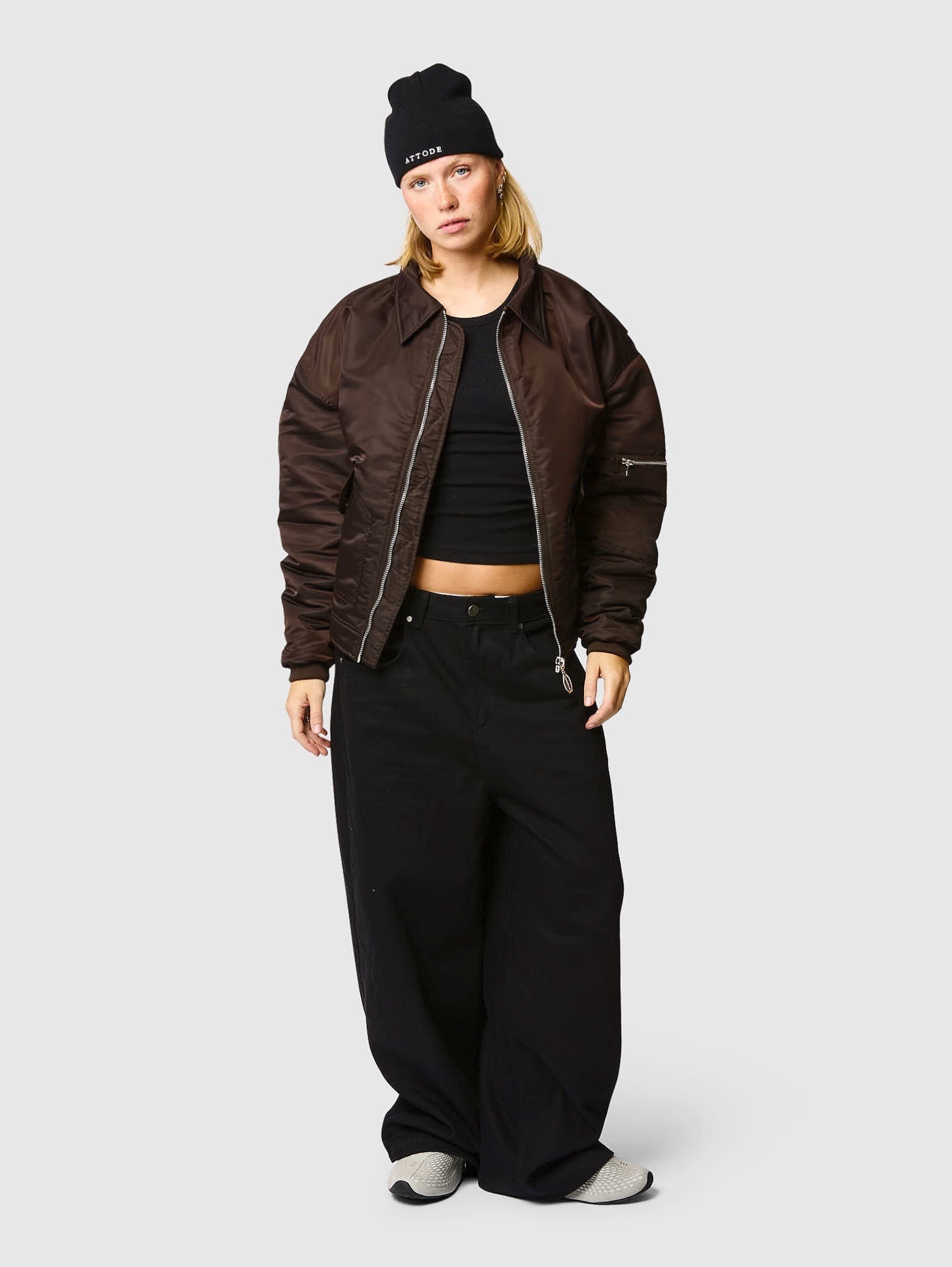 Reversible Beanie Black/White - ATTODE