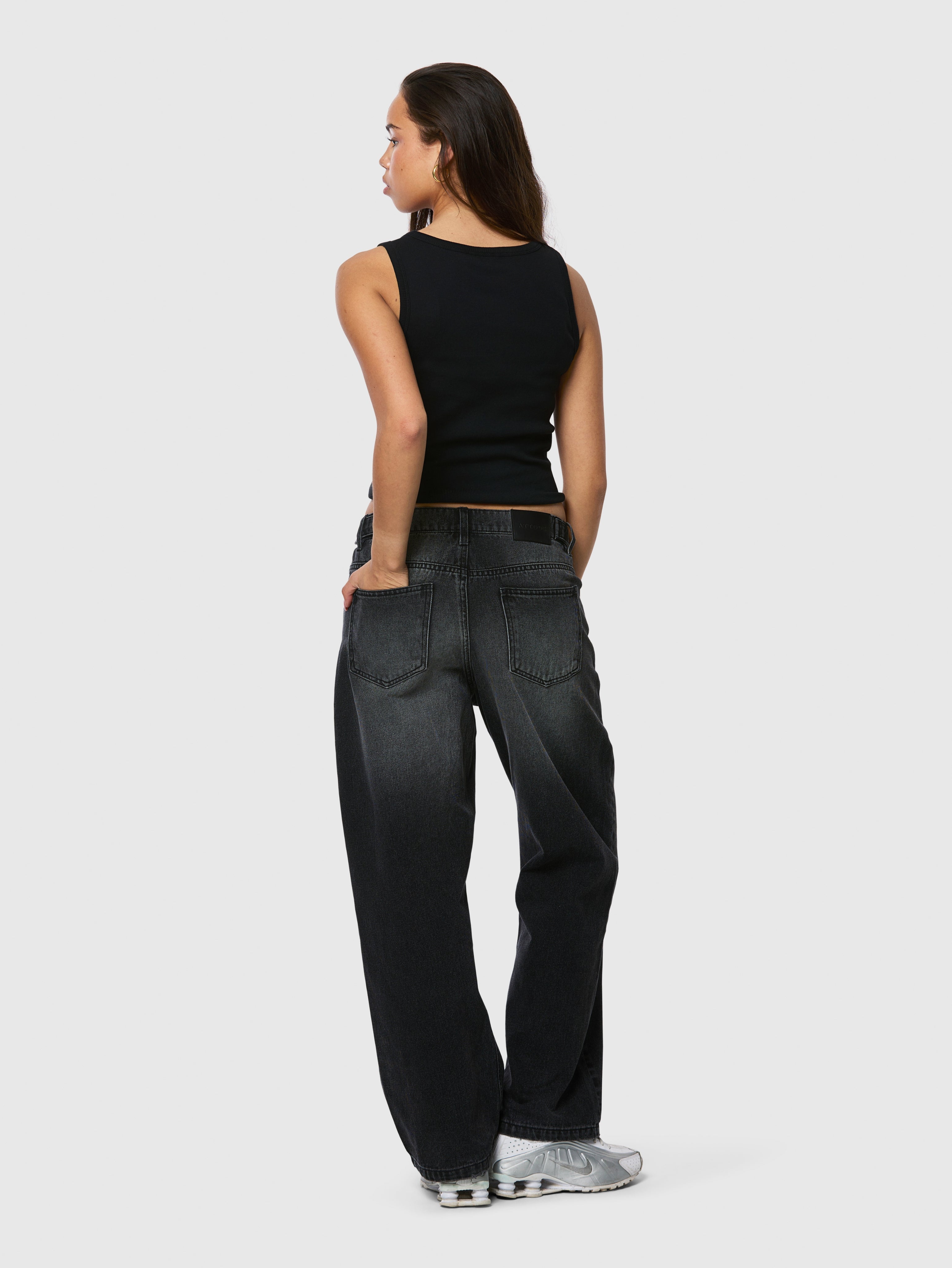 Ribbed Tank Top Black - ATTODE