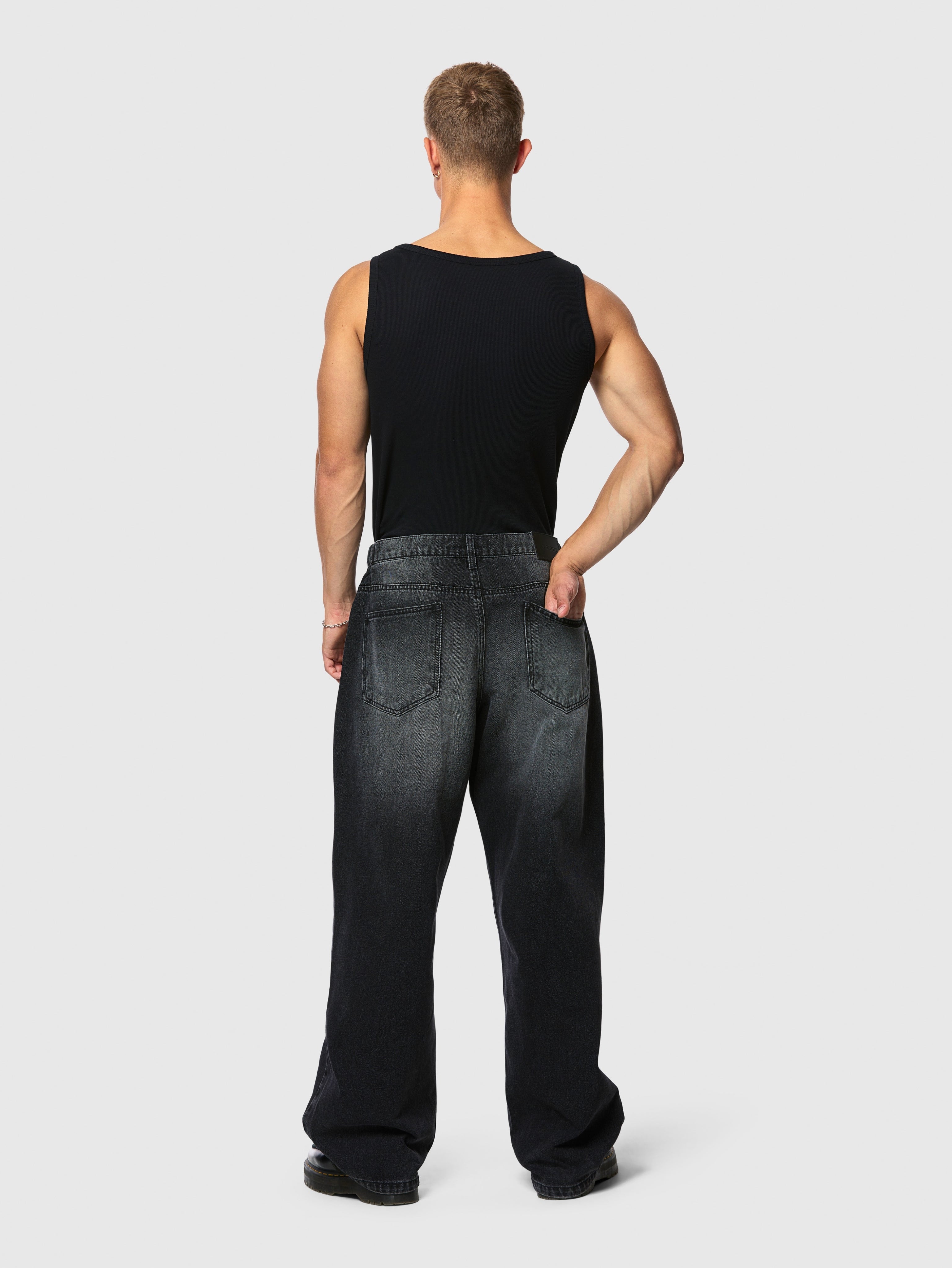 Ribbed Tank Top Black - ATTODE