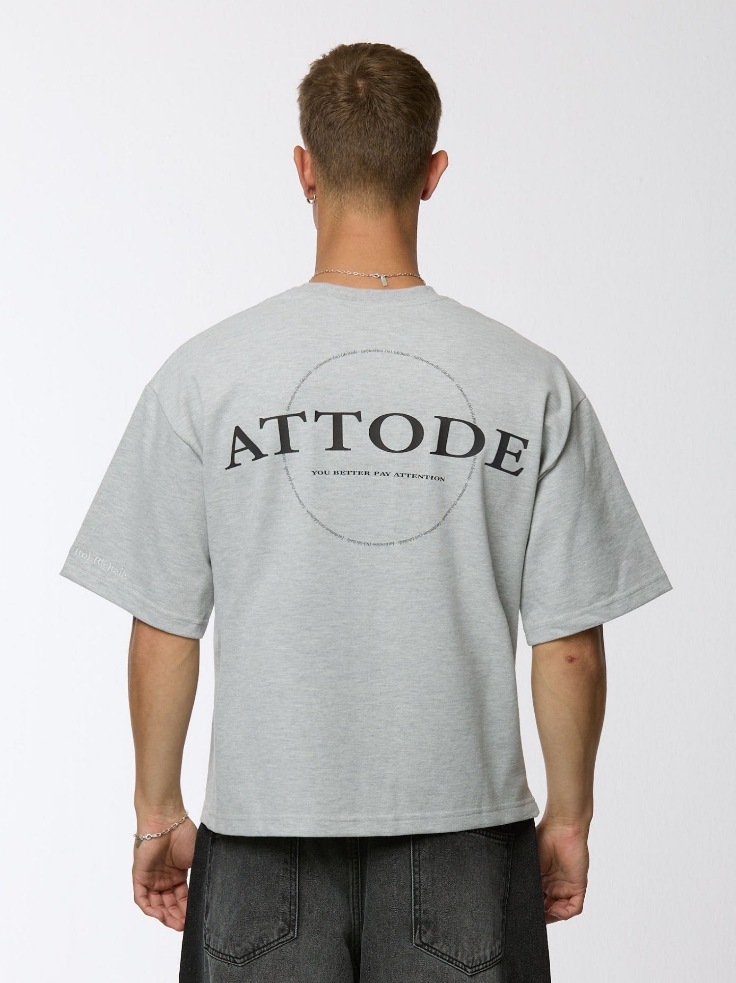 Signature T-shirt Grey Marl - ATTODE