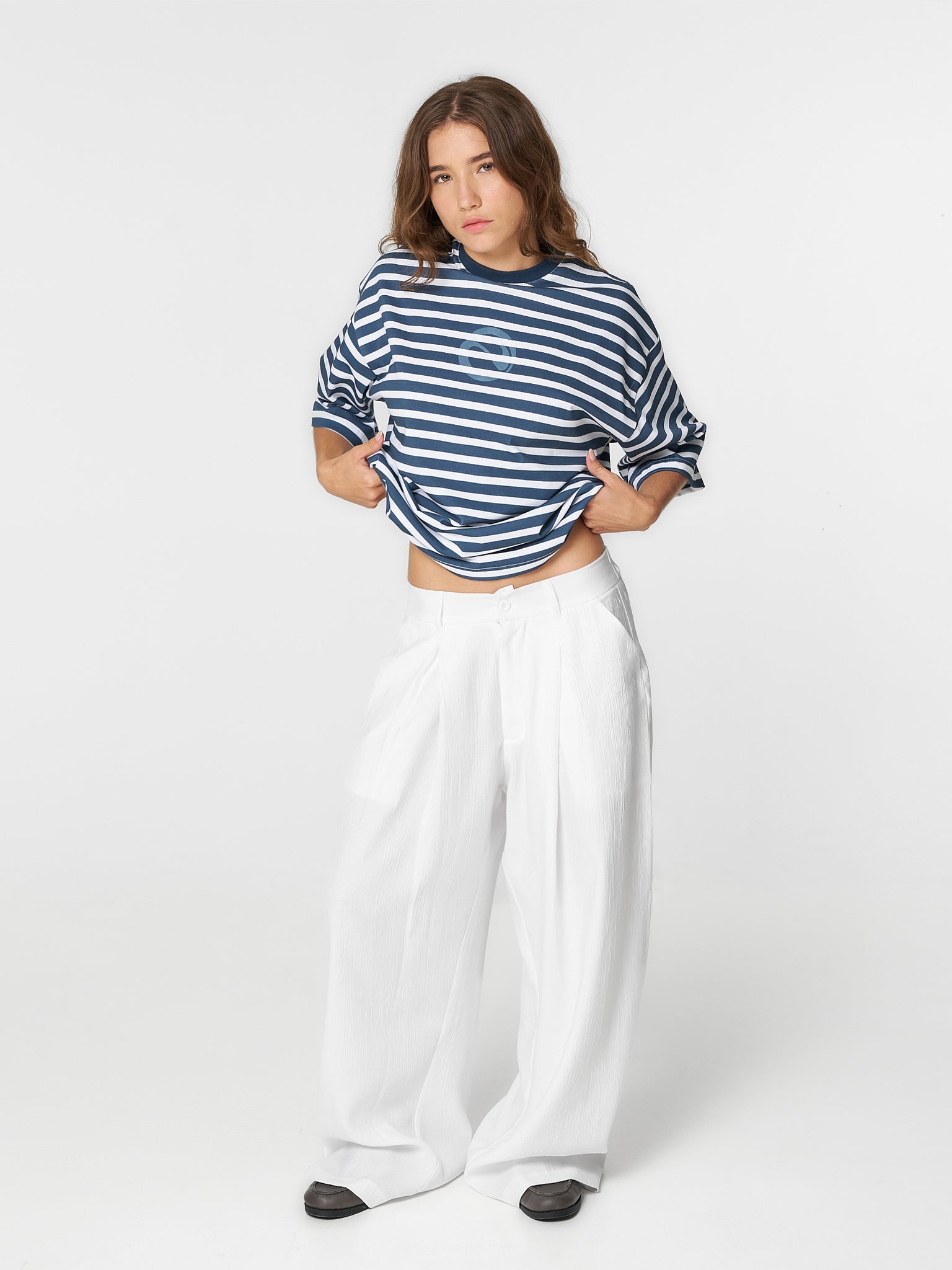 Striped T-Shirt Navy/White - ATTODE