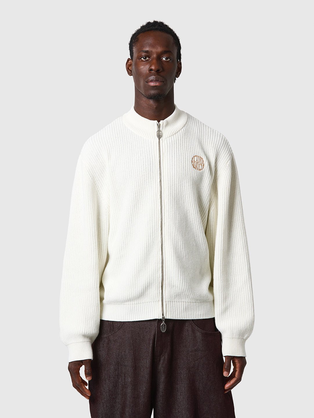 Zip Knit Bone White - ATTODE