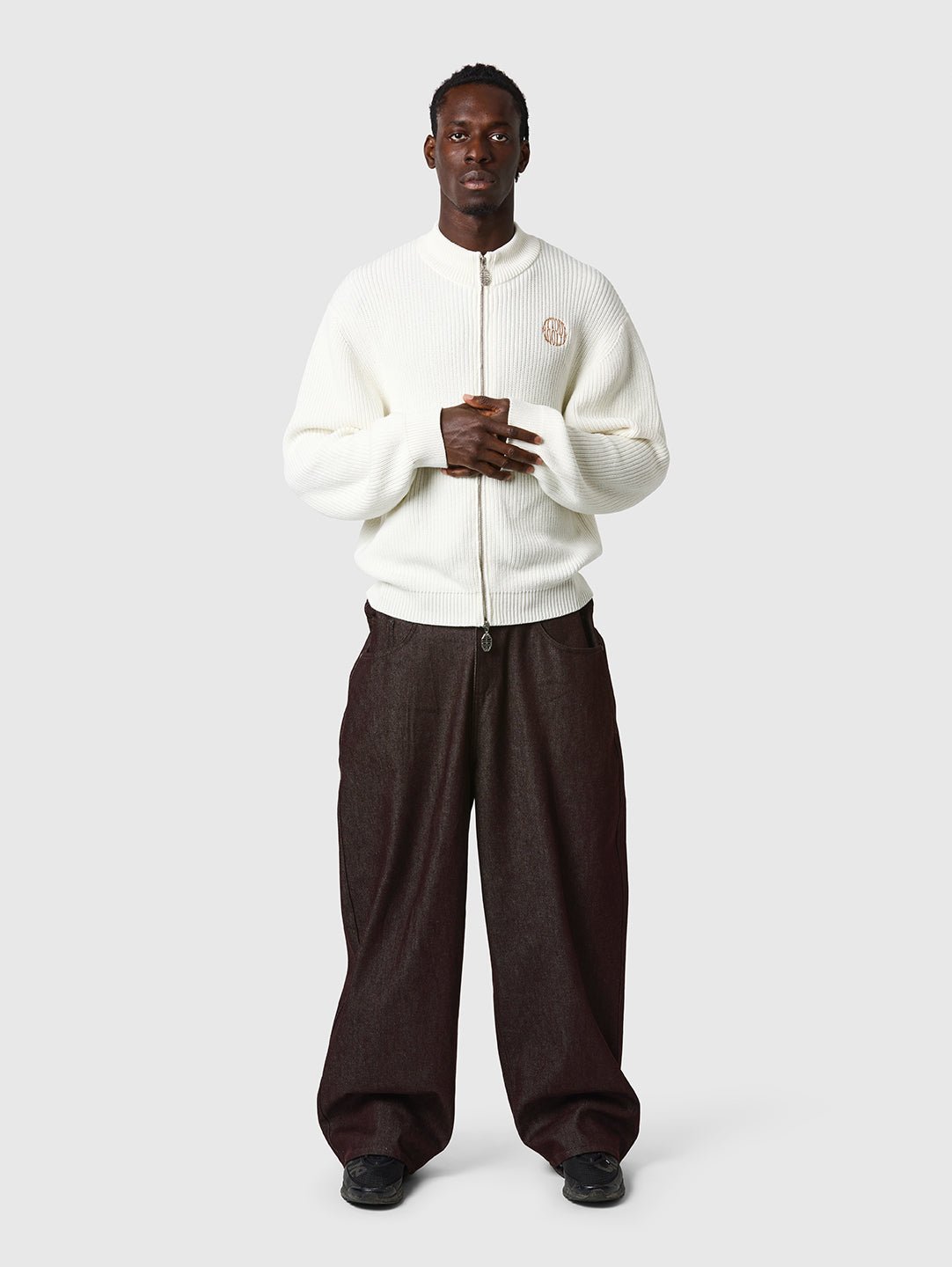 Zip Knit Bone White - ATTODE