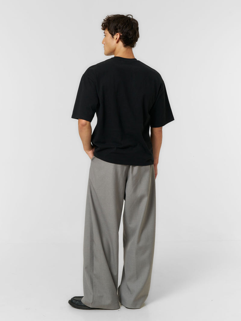 Plain Boxy T-shirt Black