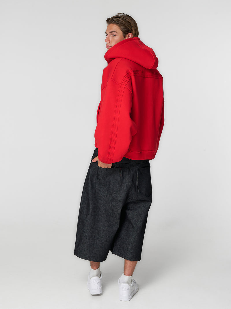 Raw Denim Shorts Charcoal