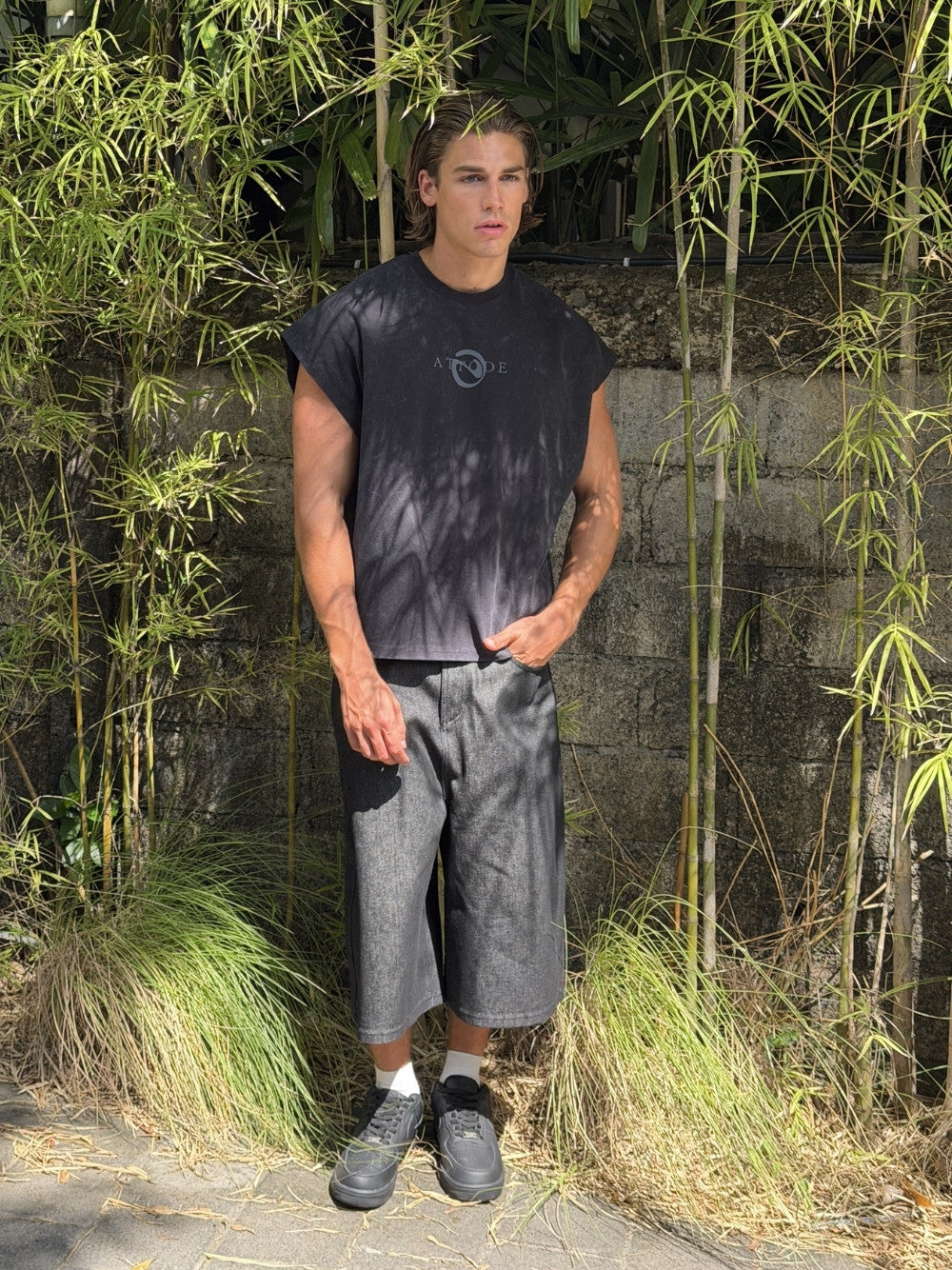 Cut Off T-Shirt Washed Black