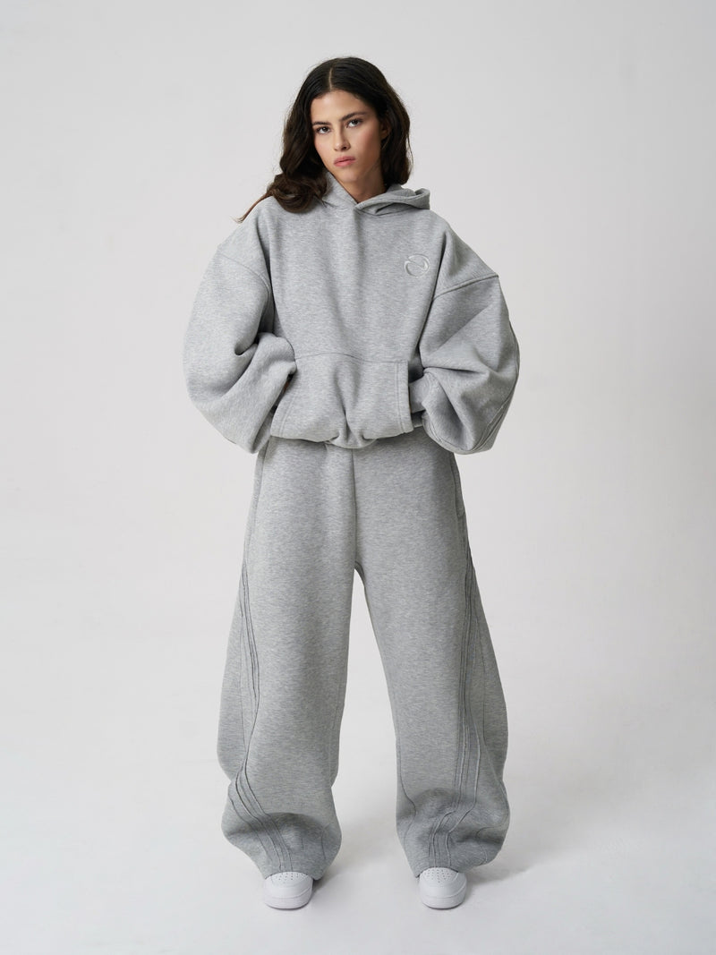 Rail Hoodie Grey Marl