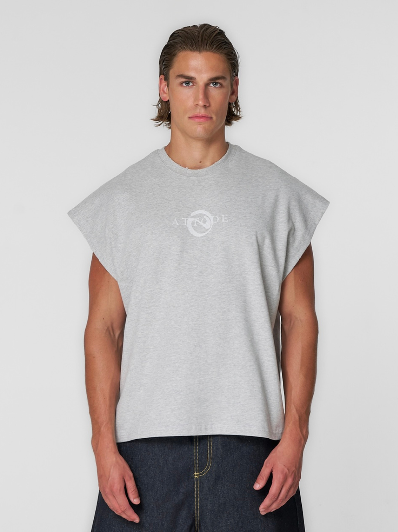 Cut Off T-Shirt Grey Marl