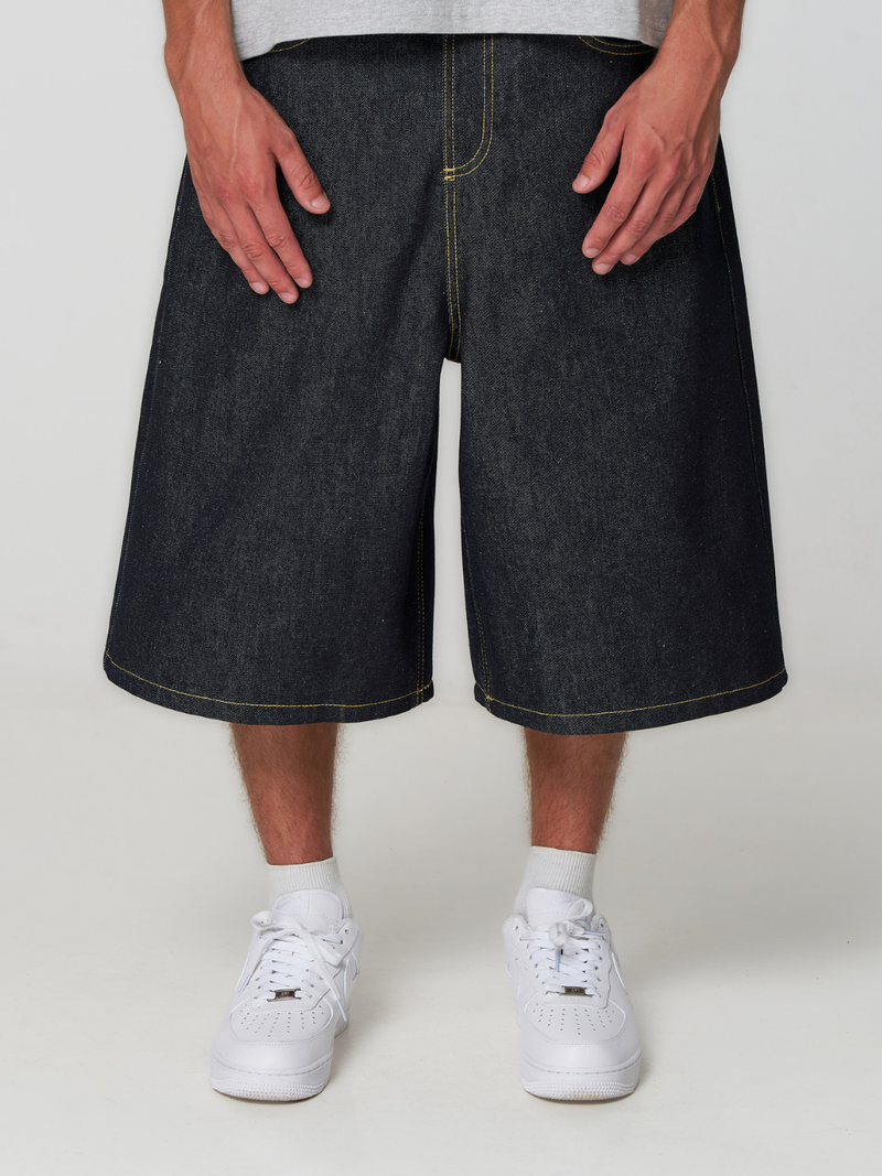 Raw Denim Shorts Navy