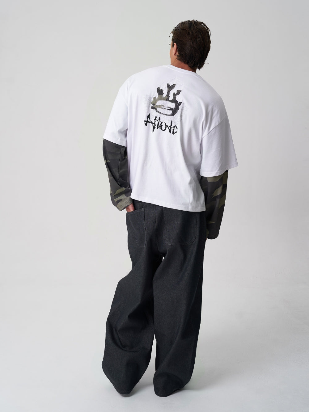 Raw Denim Jeans Grey