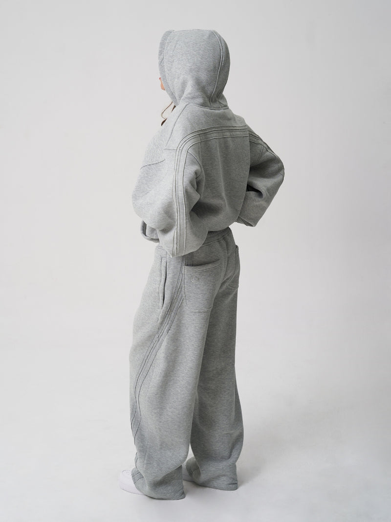Rail Hoodie Grey Marl