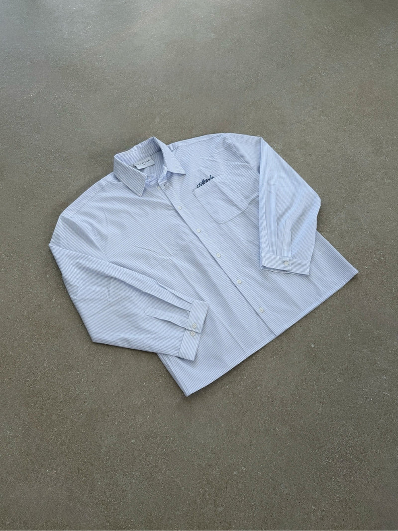 Pinstriped Shirt White/Blue