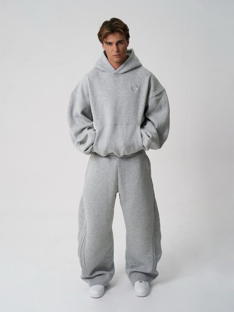Rail Hoodie Grey Marl