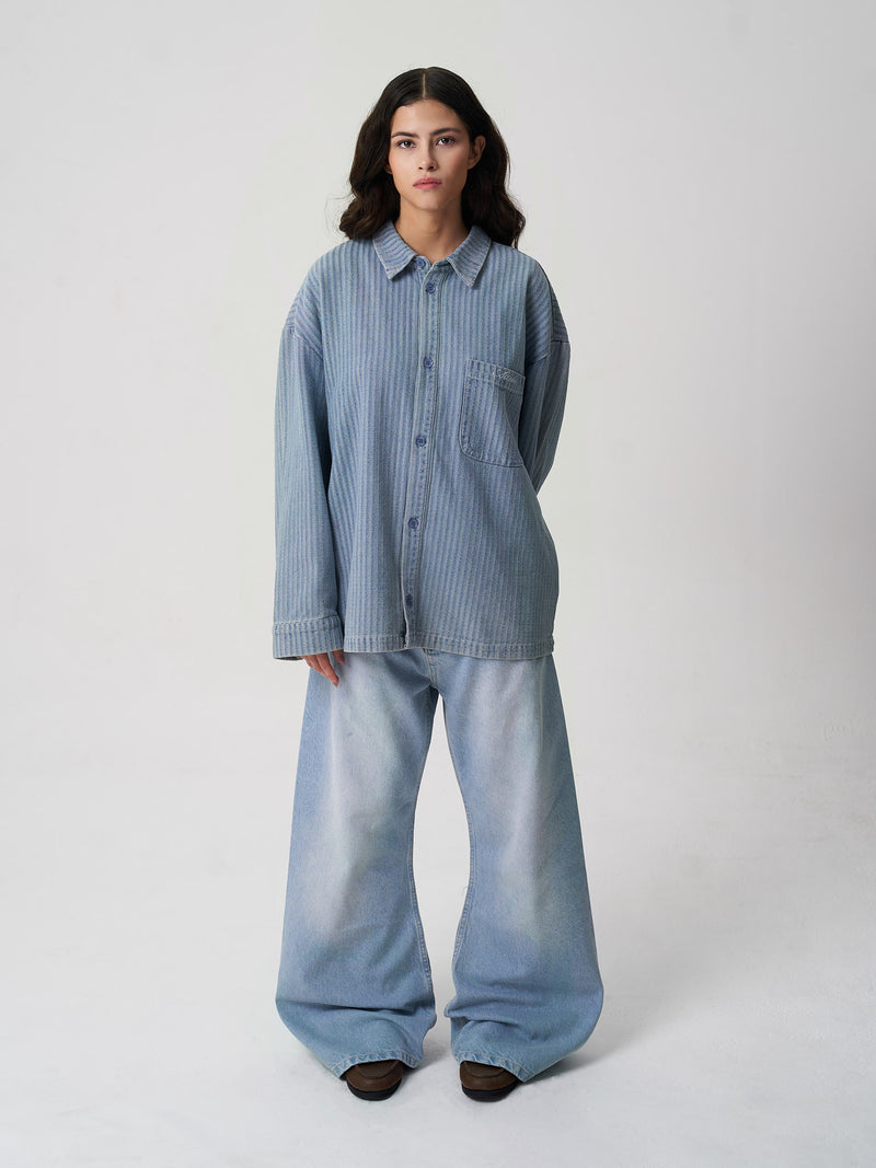 Hickory Denim Shirt Blue