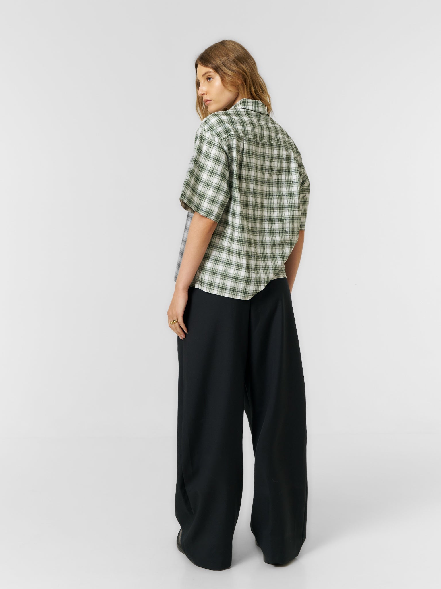 Korean Pleated Suit Pants Black