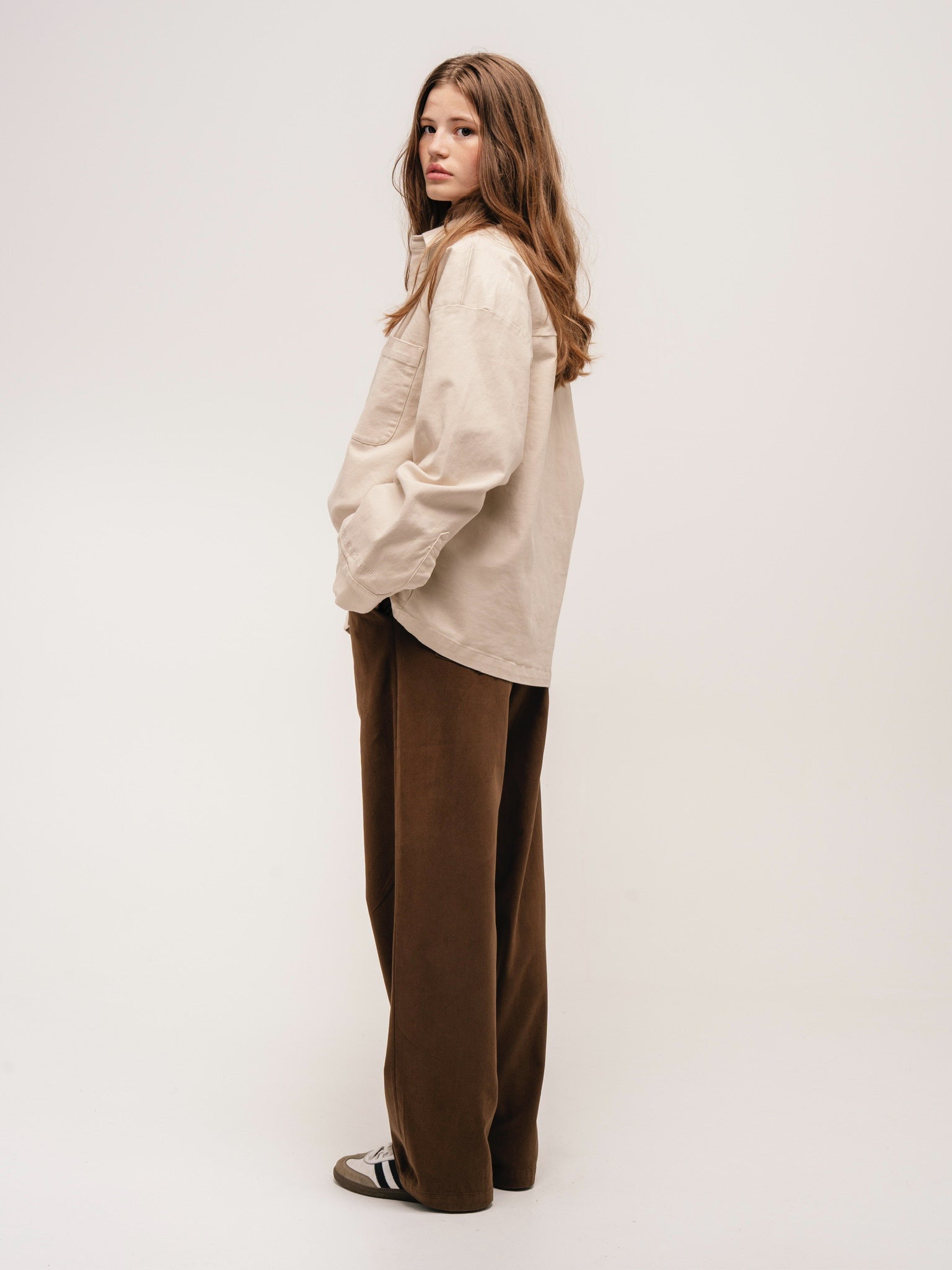 BOXY OVERSHIRT OAT - ATTODE