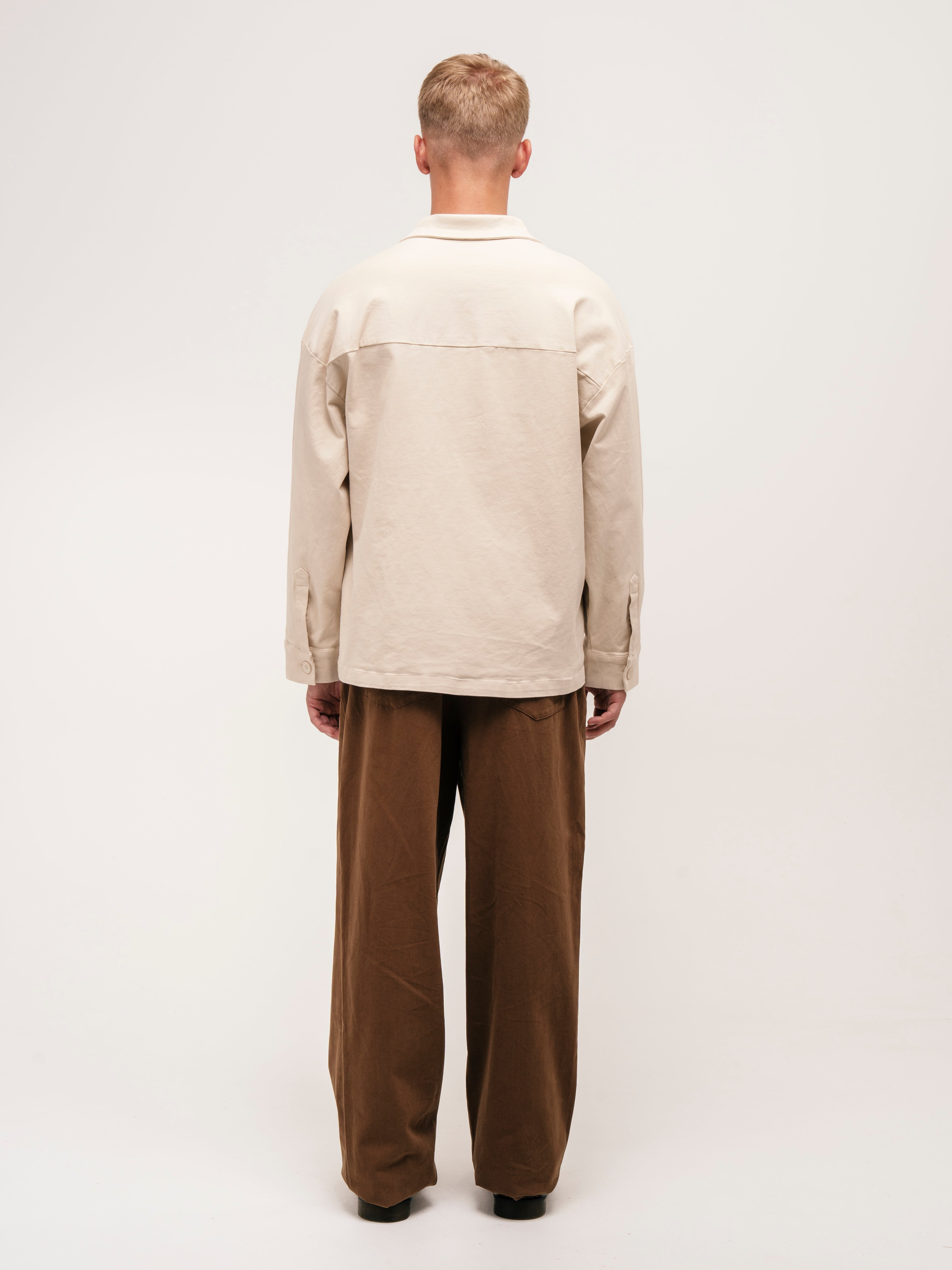 BOXY OVERSHIRT OAT - ATTODE