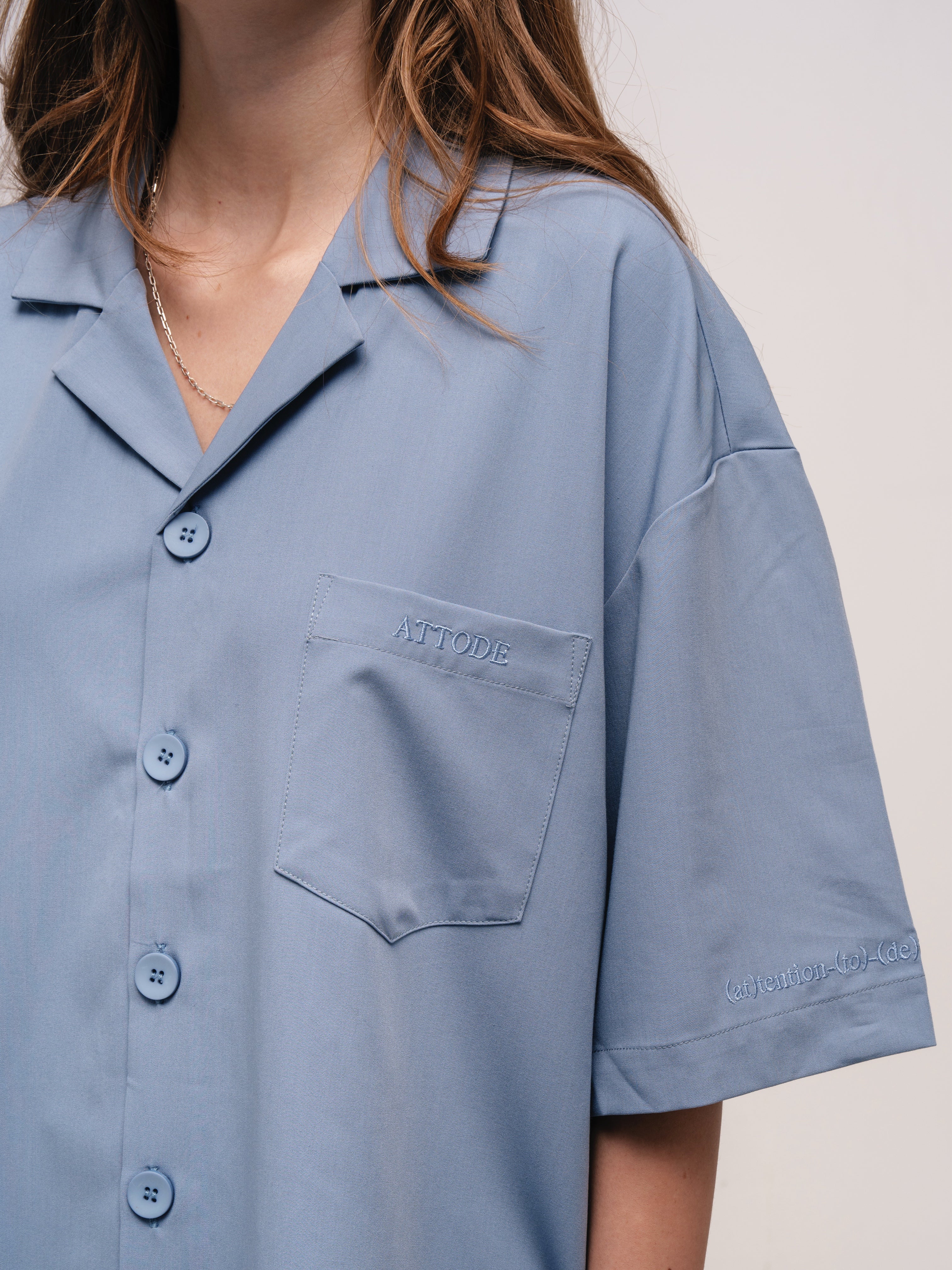 BOXY SHIRT BLUE - ATTODE